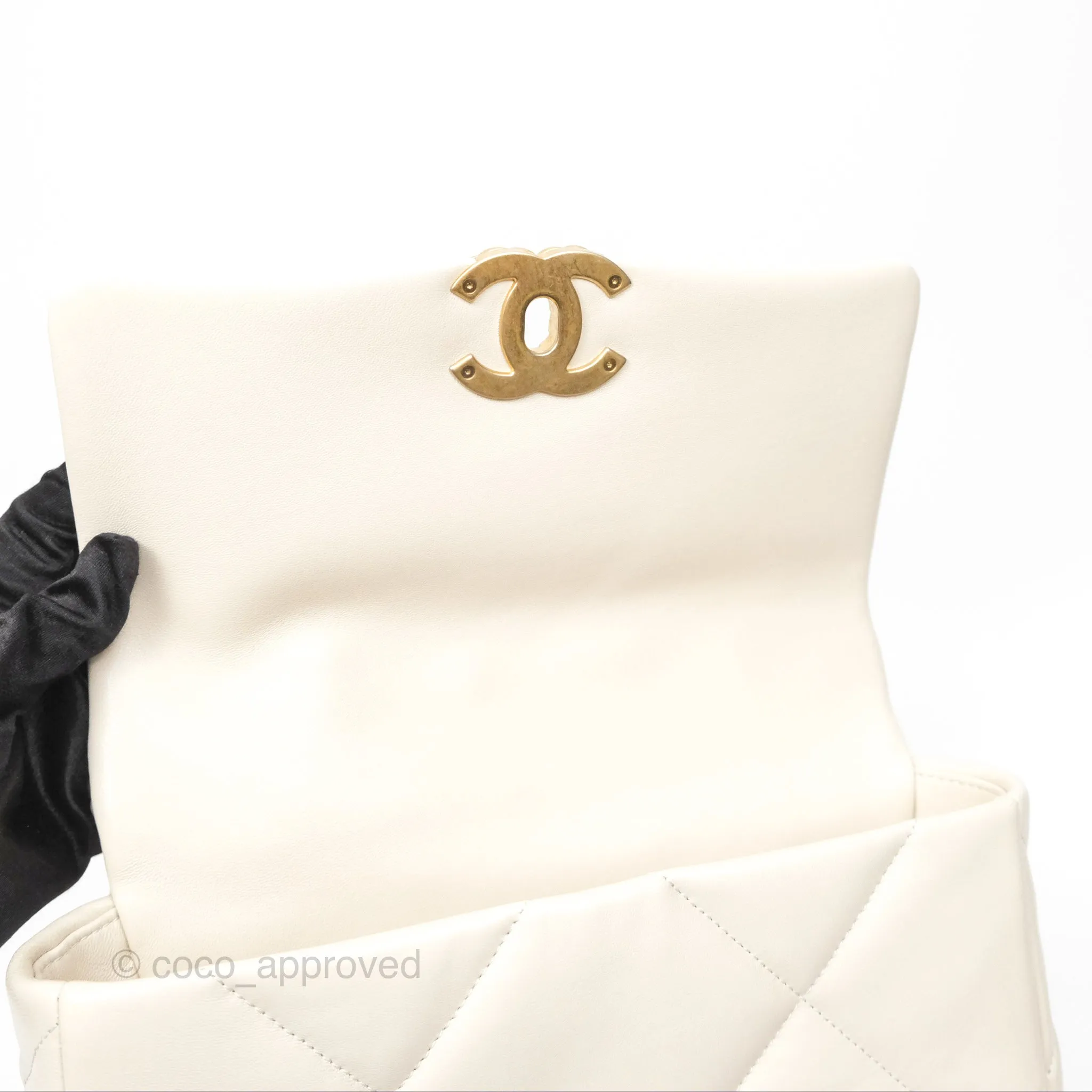 Chanel 19 Small Ivory Mixed Hardware