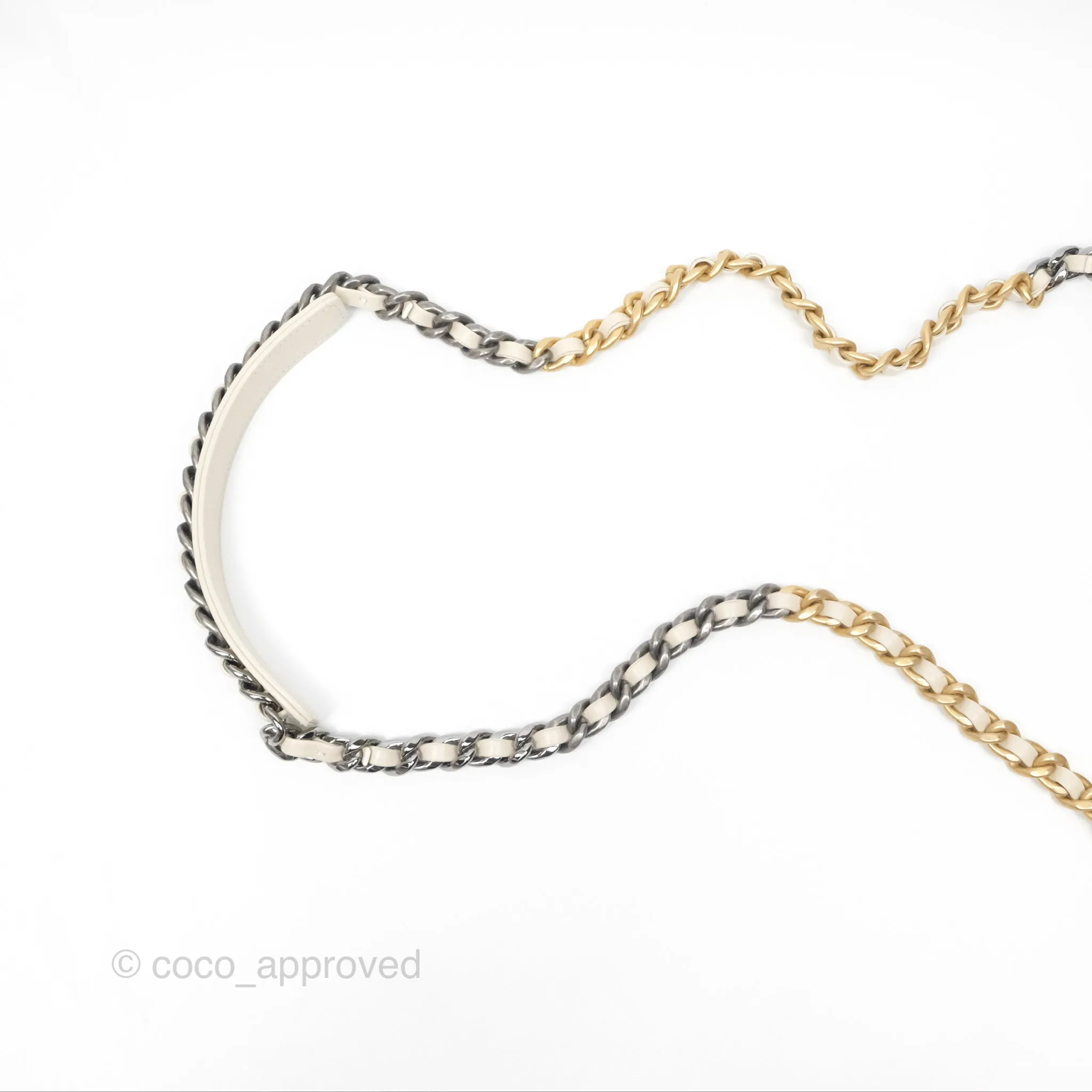 Chanel 19 Small Ivory Mixed Hardware
