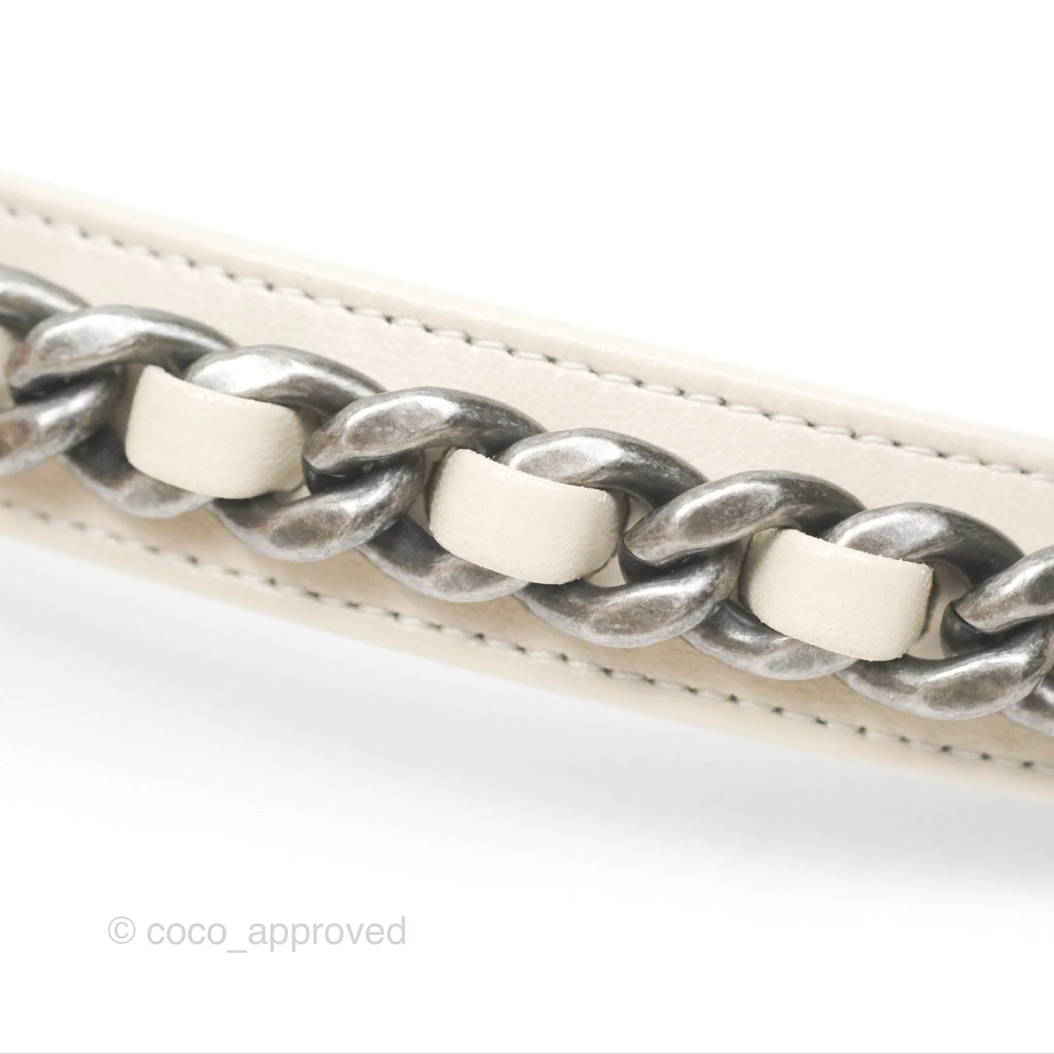 Chanel 19 Small Ivory Mixed Hardware