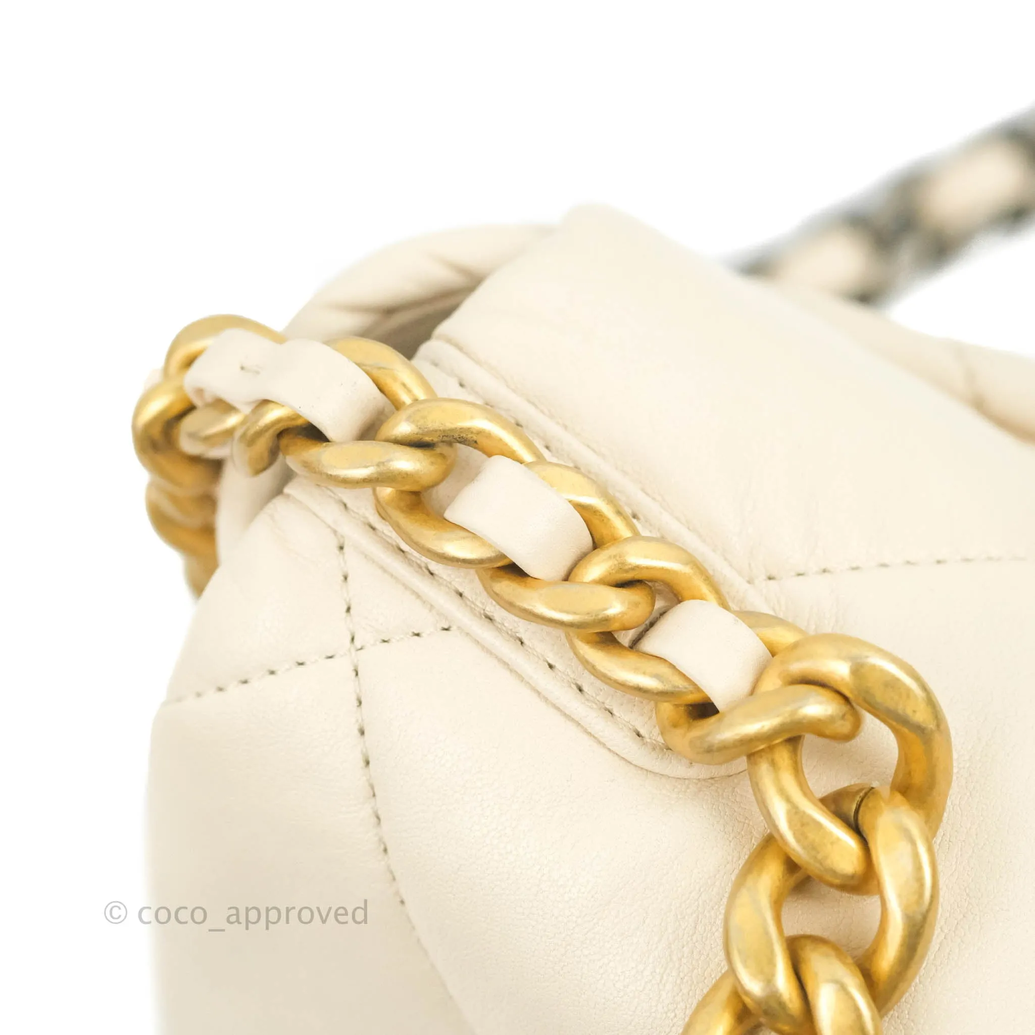 Chanel 19 Small Light Beige Lambskin Mixed Hardware 20C