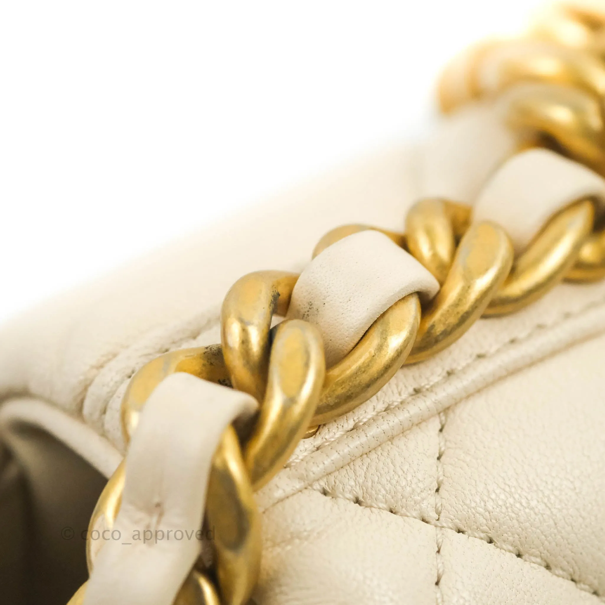 Chanel 19 Small Light Beige Lambskin Mixed Hardware 20C