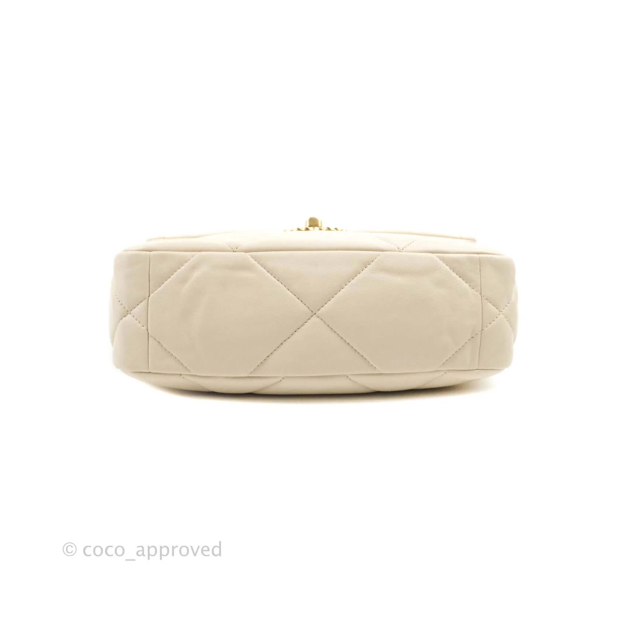 Chanel 19 Small Light Beige Lambskin Mixed Hardware 20C
