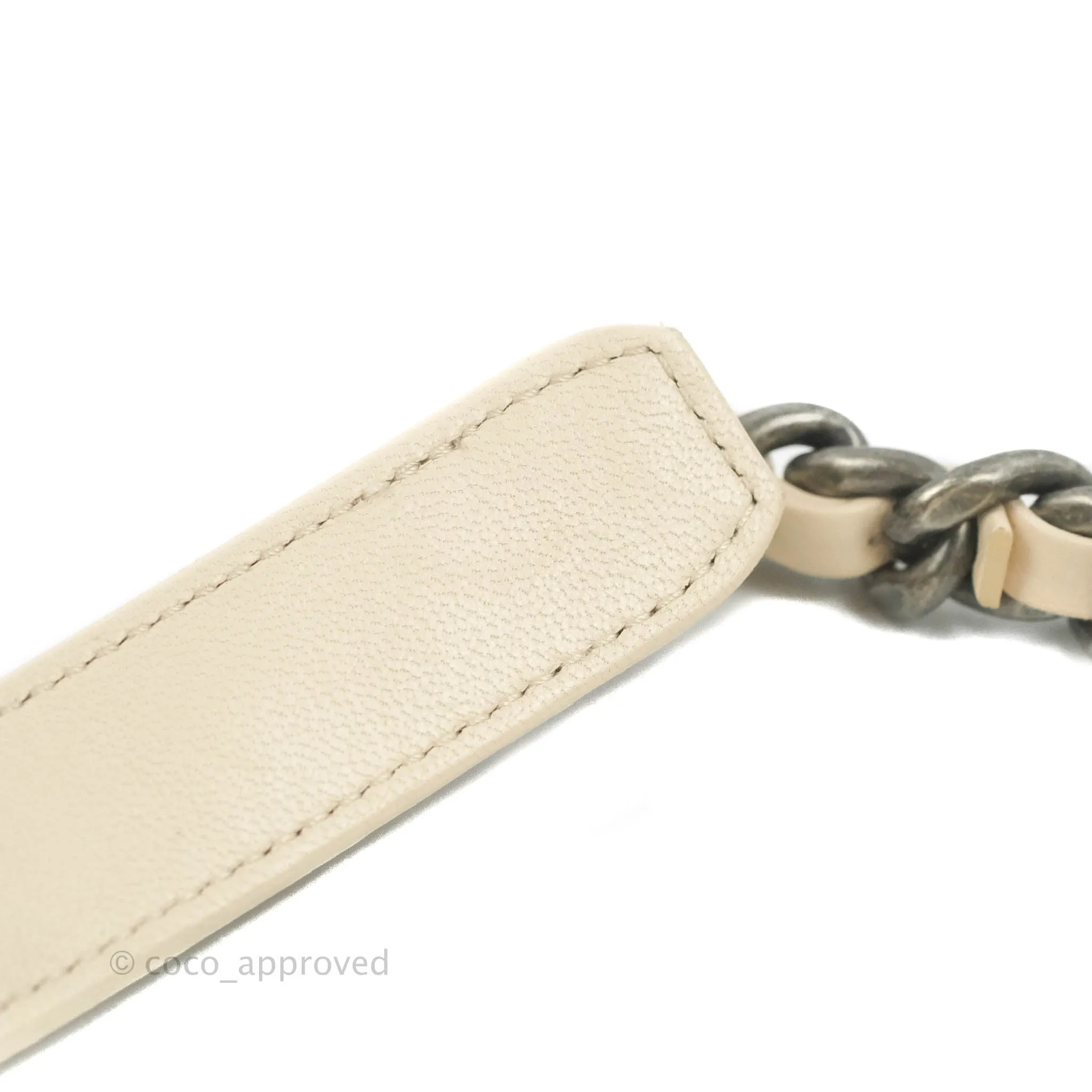 Chanel 19 Small Light Beige Lambskin Mixed Hardware 20C
