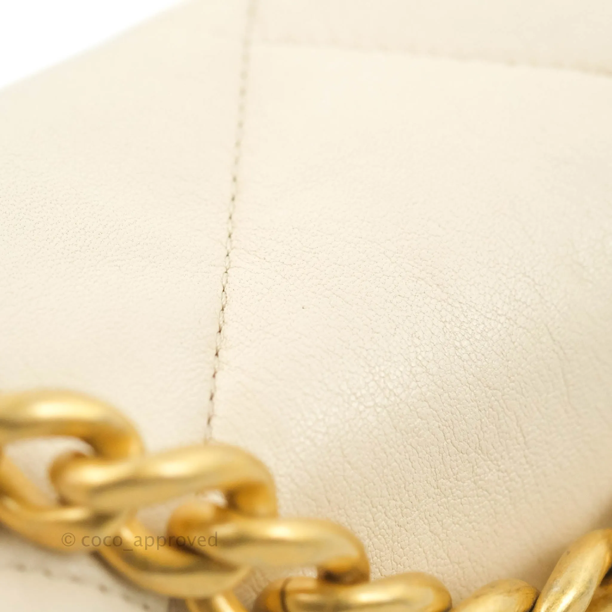 Chanel 19 Small Light Beige Lambskin Mixed Hardware 20C