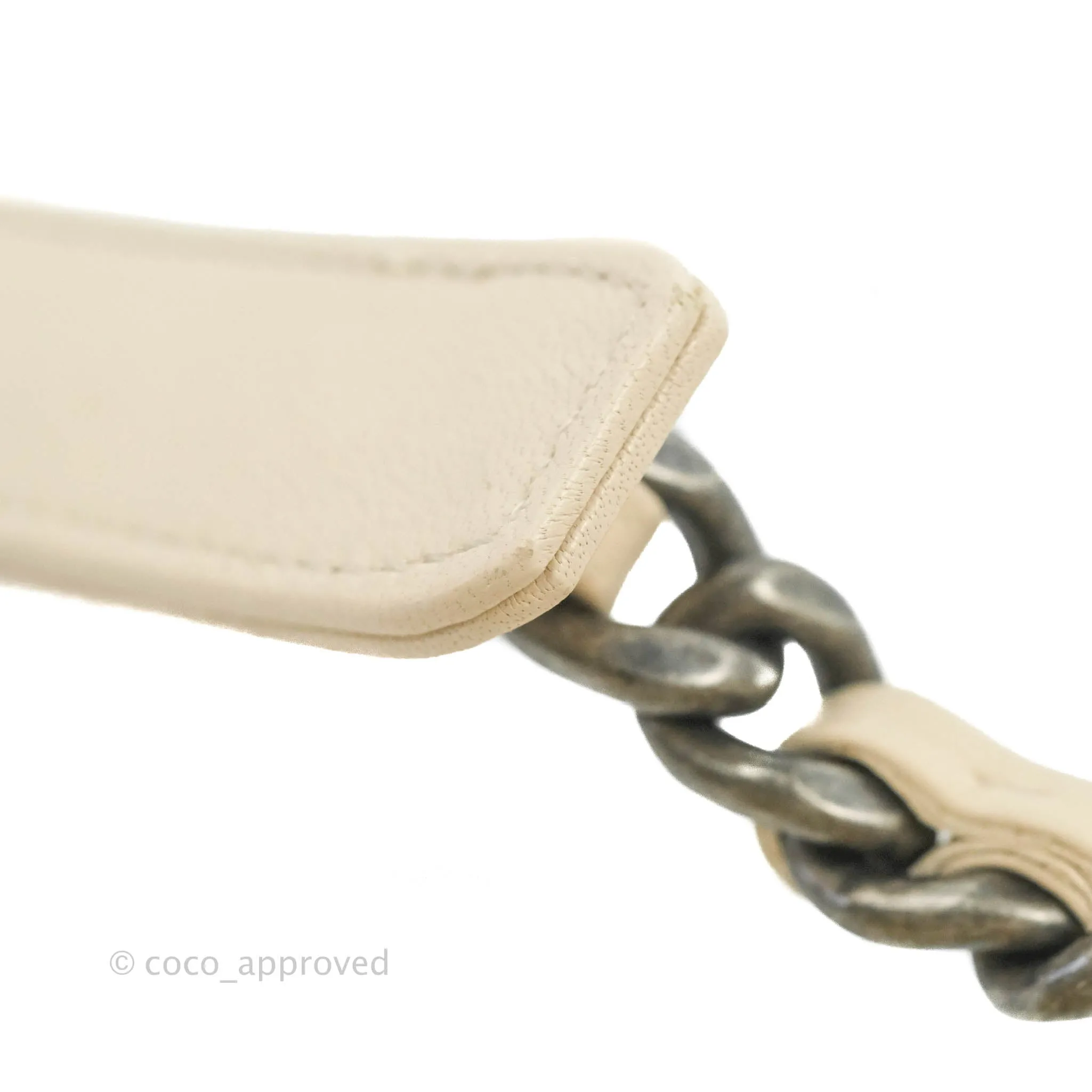 Chanel 19 Small Light Beige Lambskin Mixed Hardware 20C
