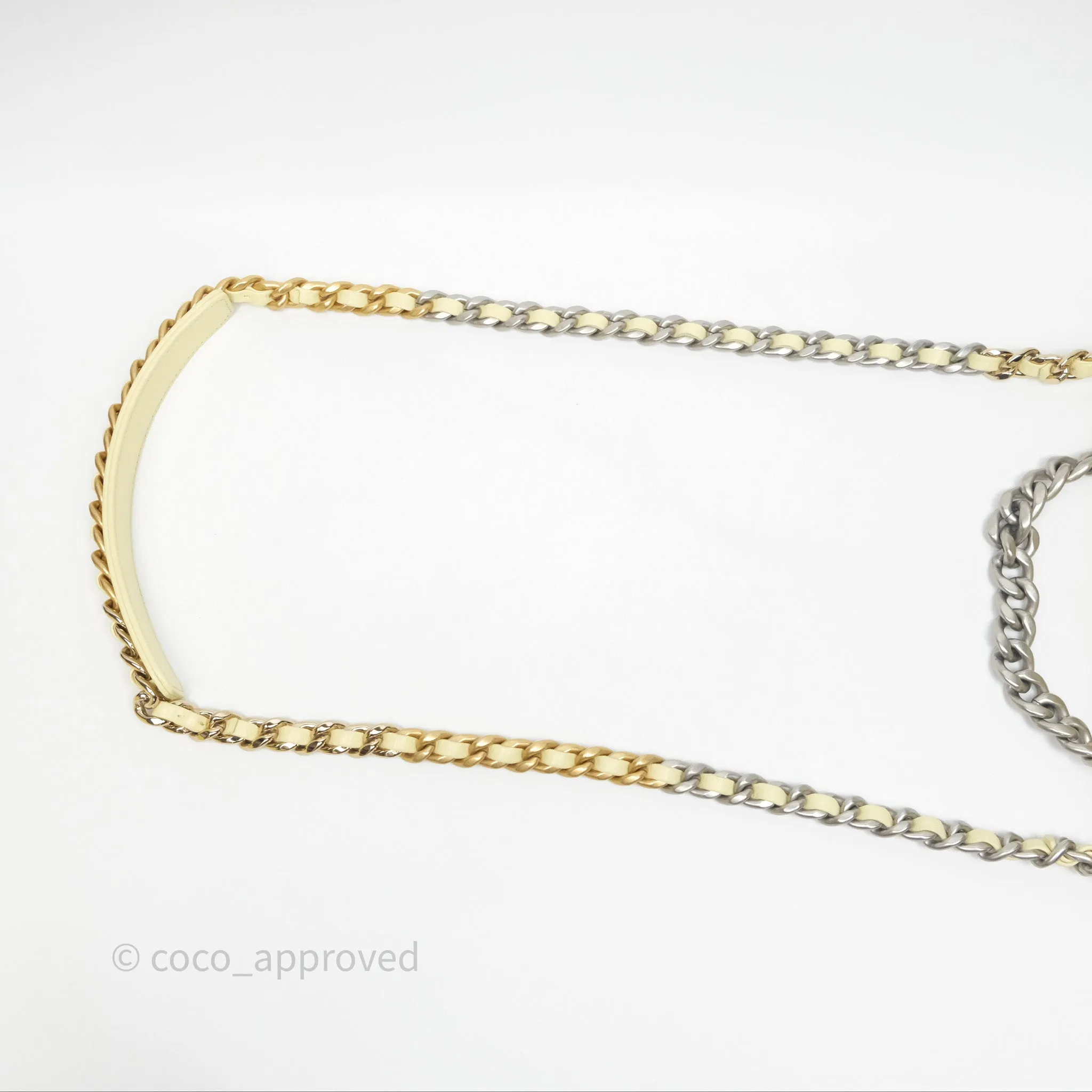 Chanel 19 Small Light Yellow Mixed Hardware