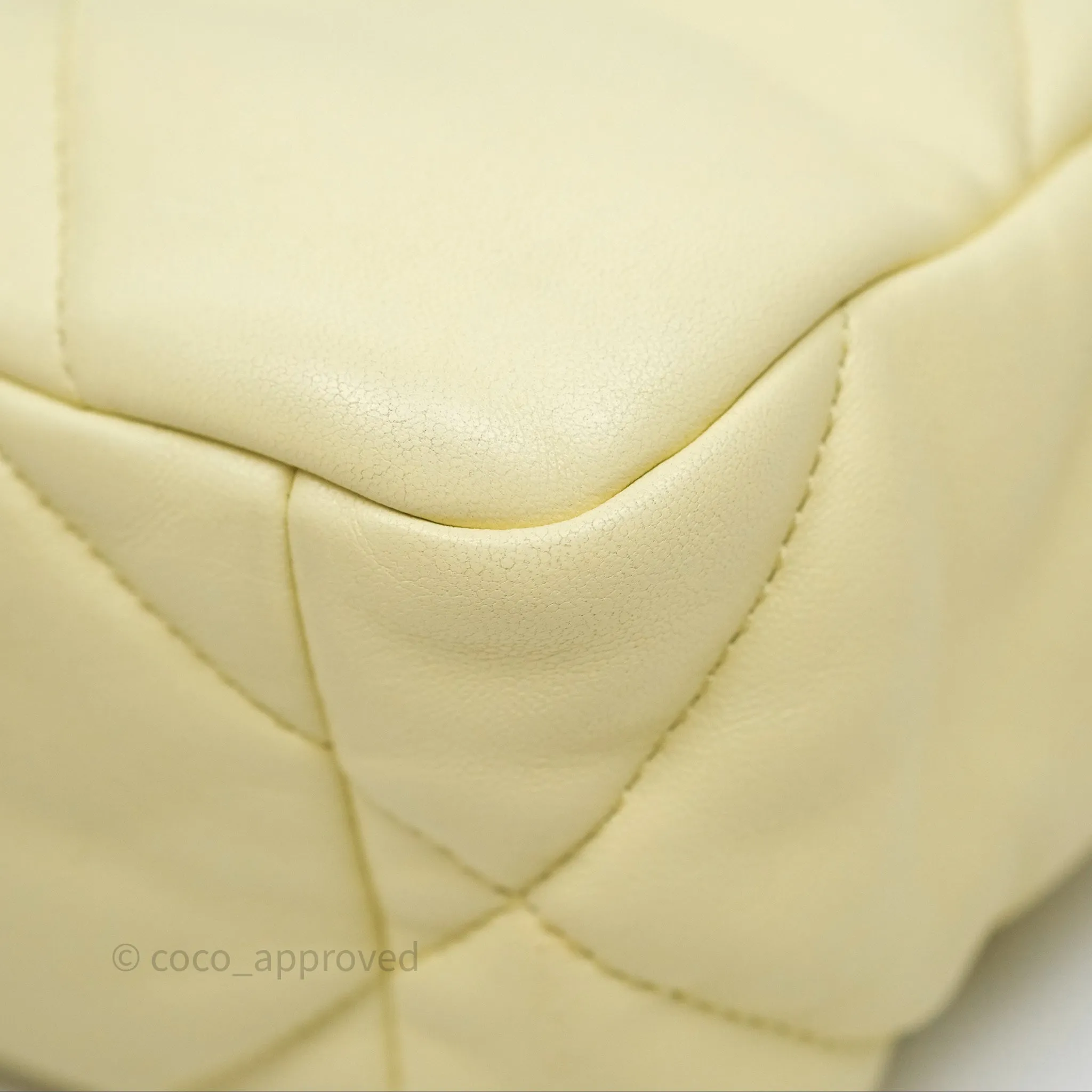 Chanel 19 Small Light Yellow Mixed Hardware