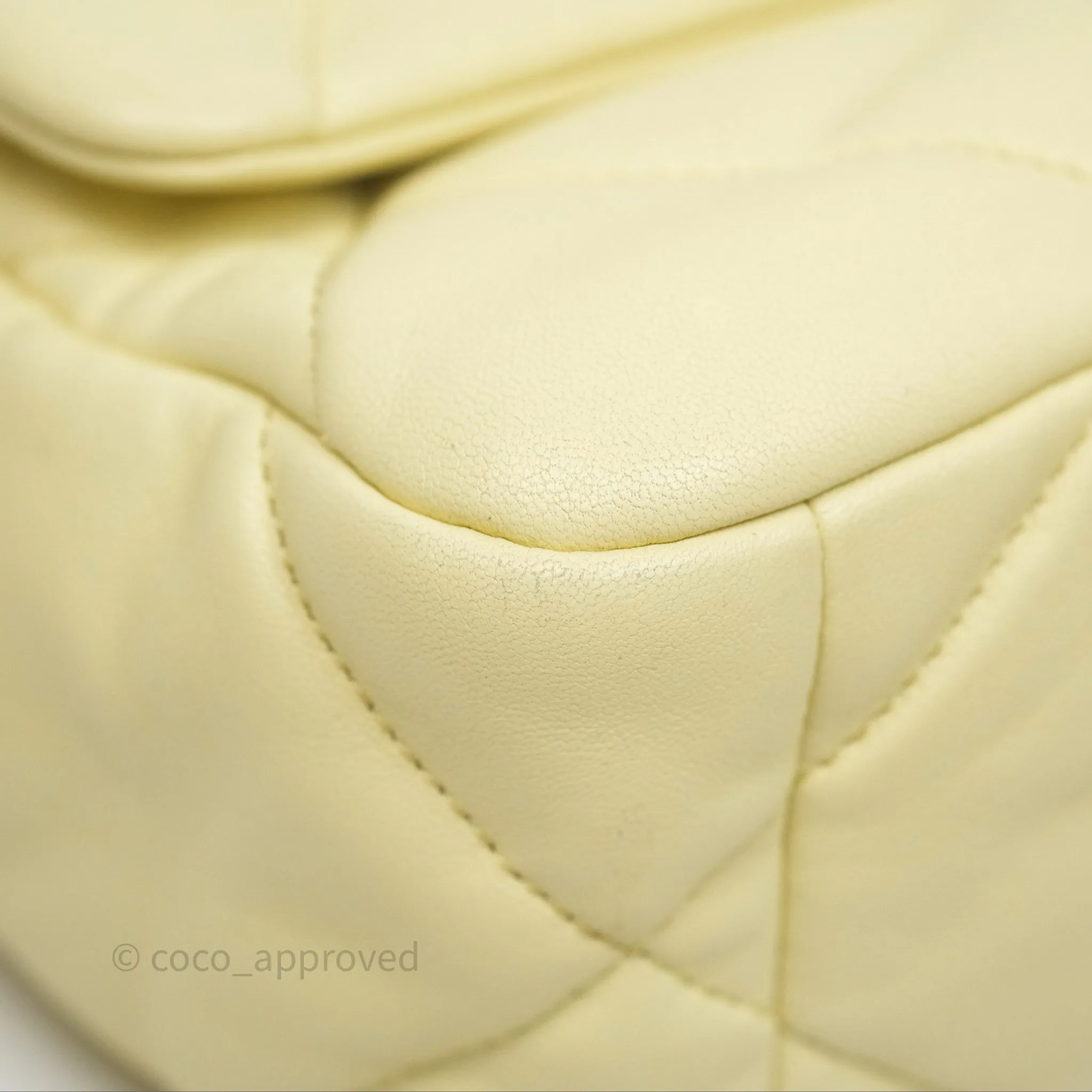Chanel 19 Small Light Yellow Mixed Hardware