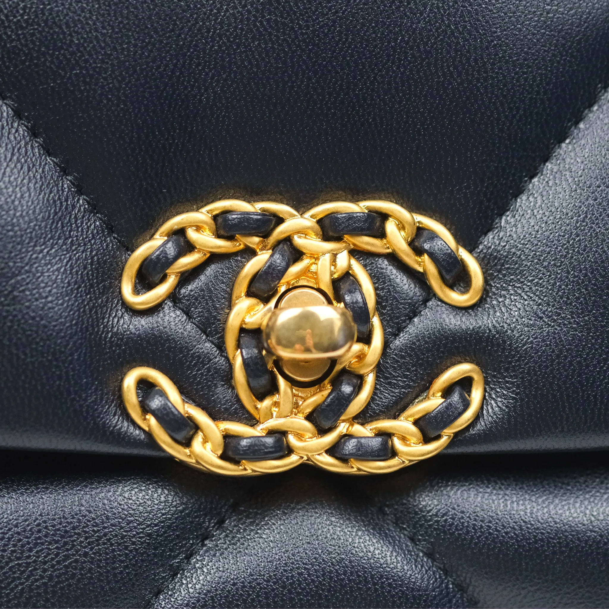 Chanel 19 Small Navy Mixed Hardware