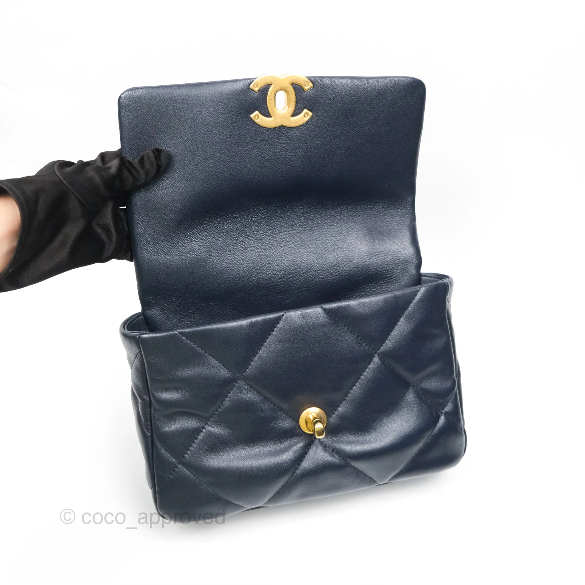 Chanel 19 Small Navy Mixed Hardware