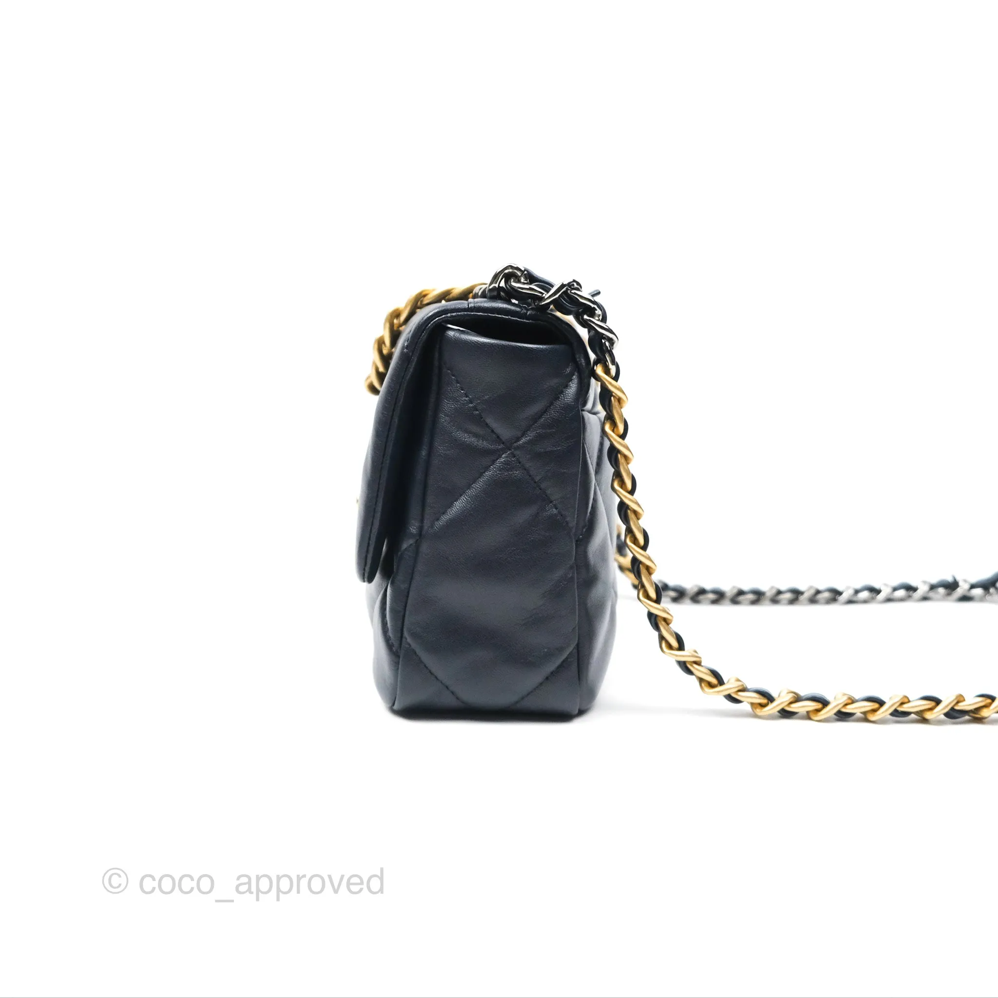 Chanel 19 Small Navy Mixed Hardware
