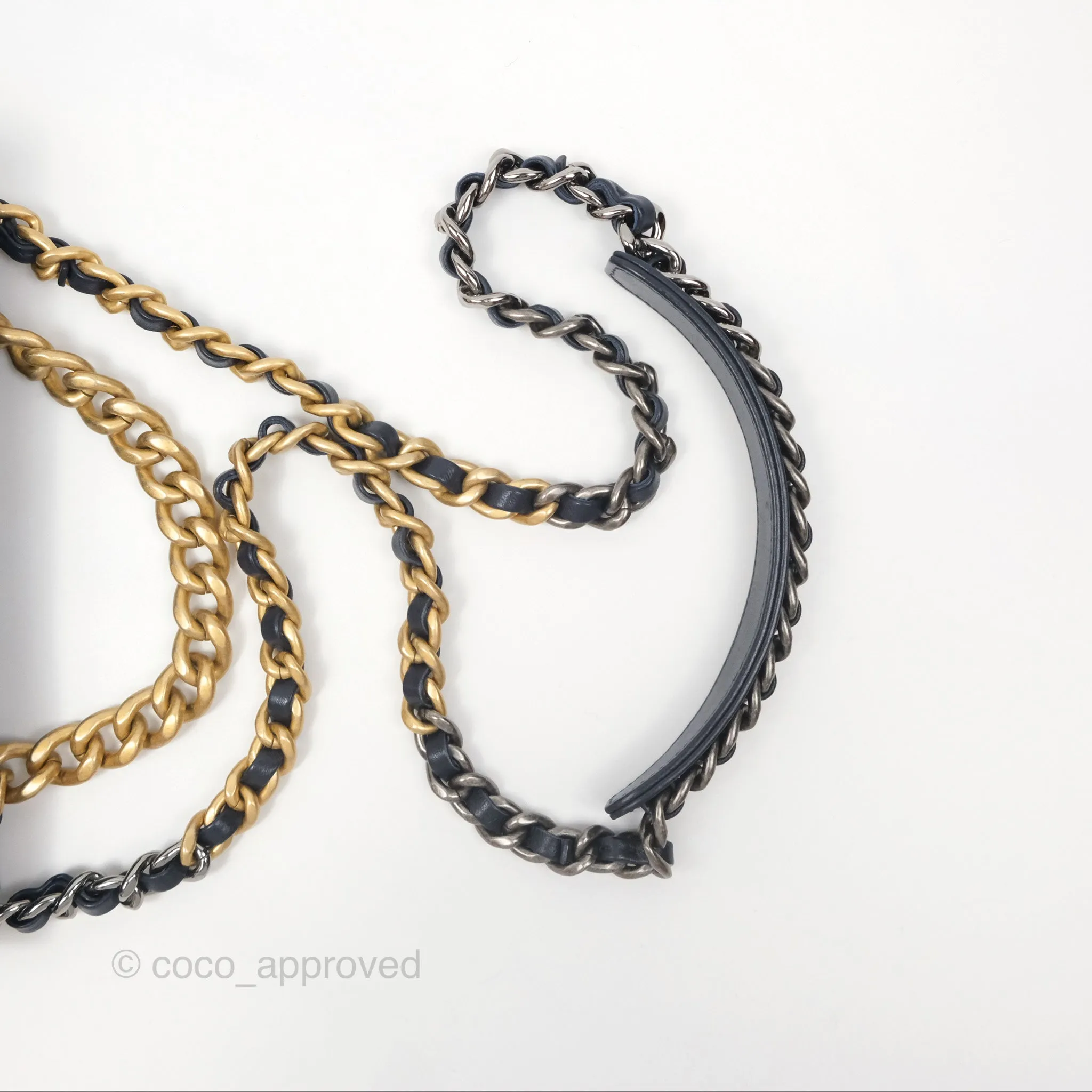 Chanel 19 Small Navy Mixed Hardware