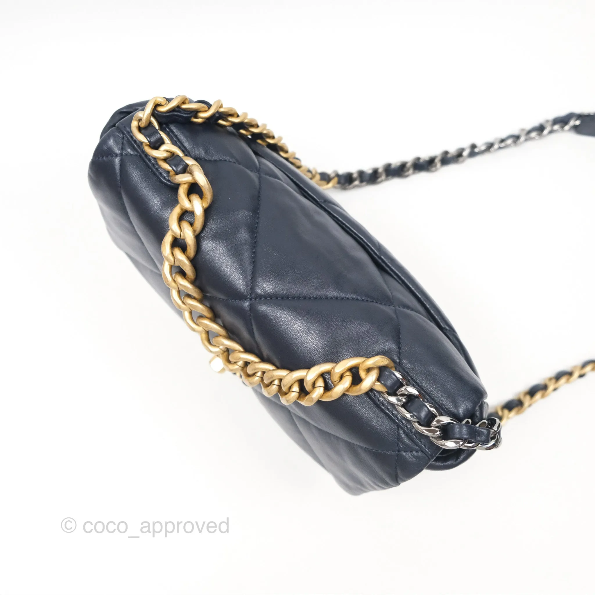 Chanel 19 Small Navy Mixed Hardware