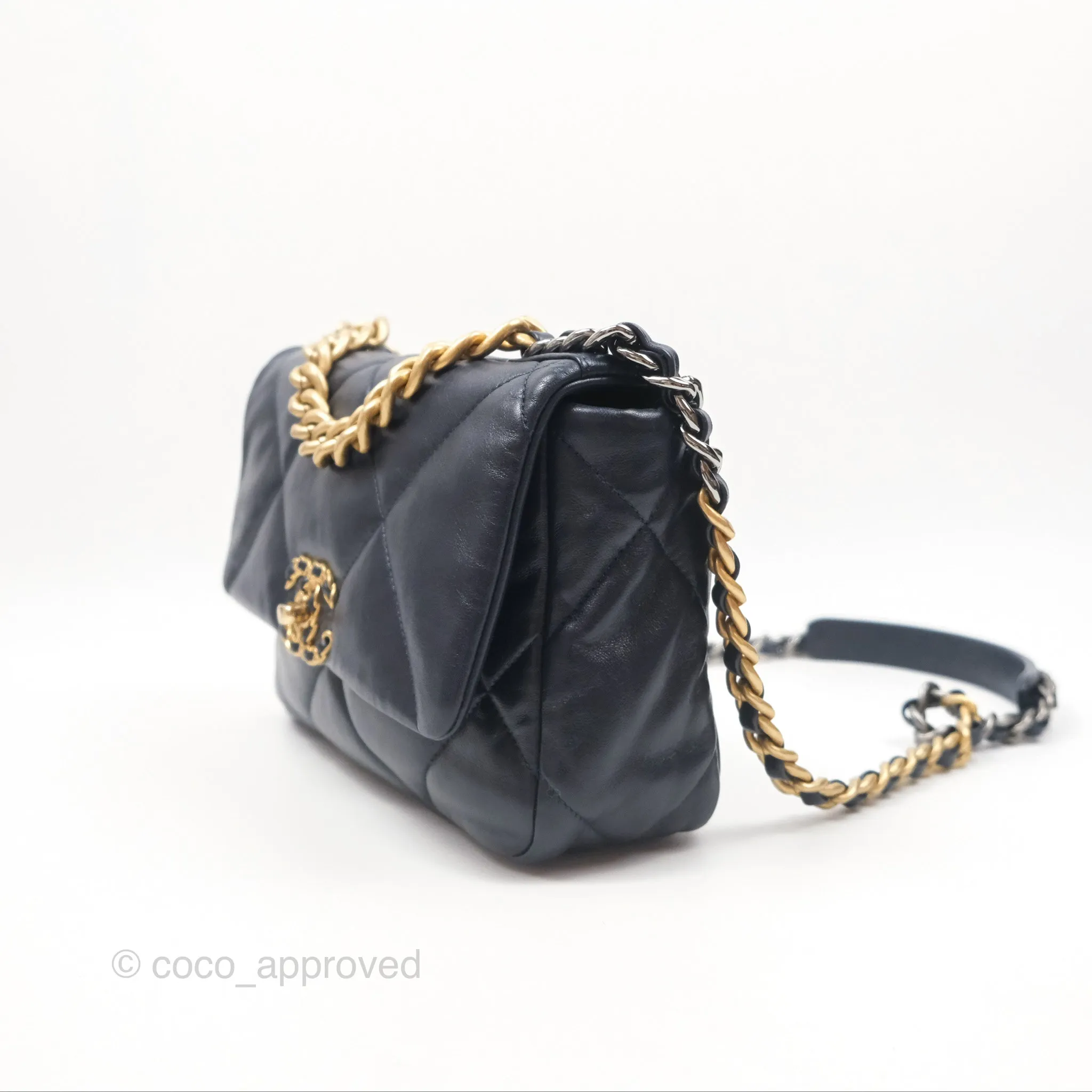 Chanel 19 Small Navy Mixed Hardware