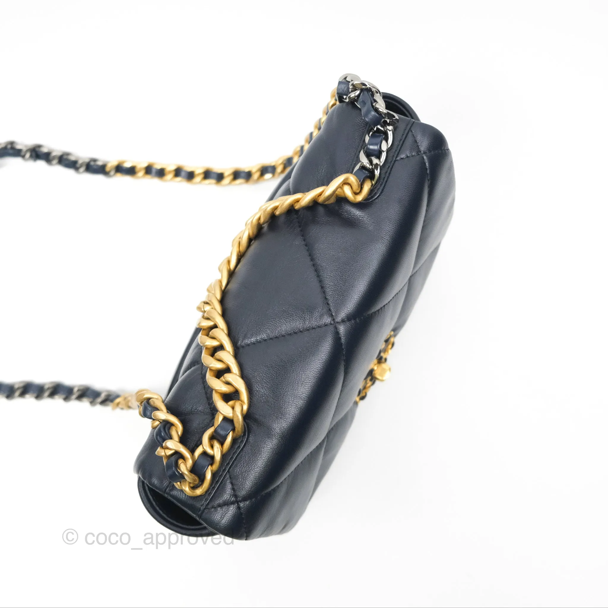 Chanel 19 Small Navy Mixed Hardware