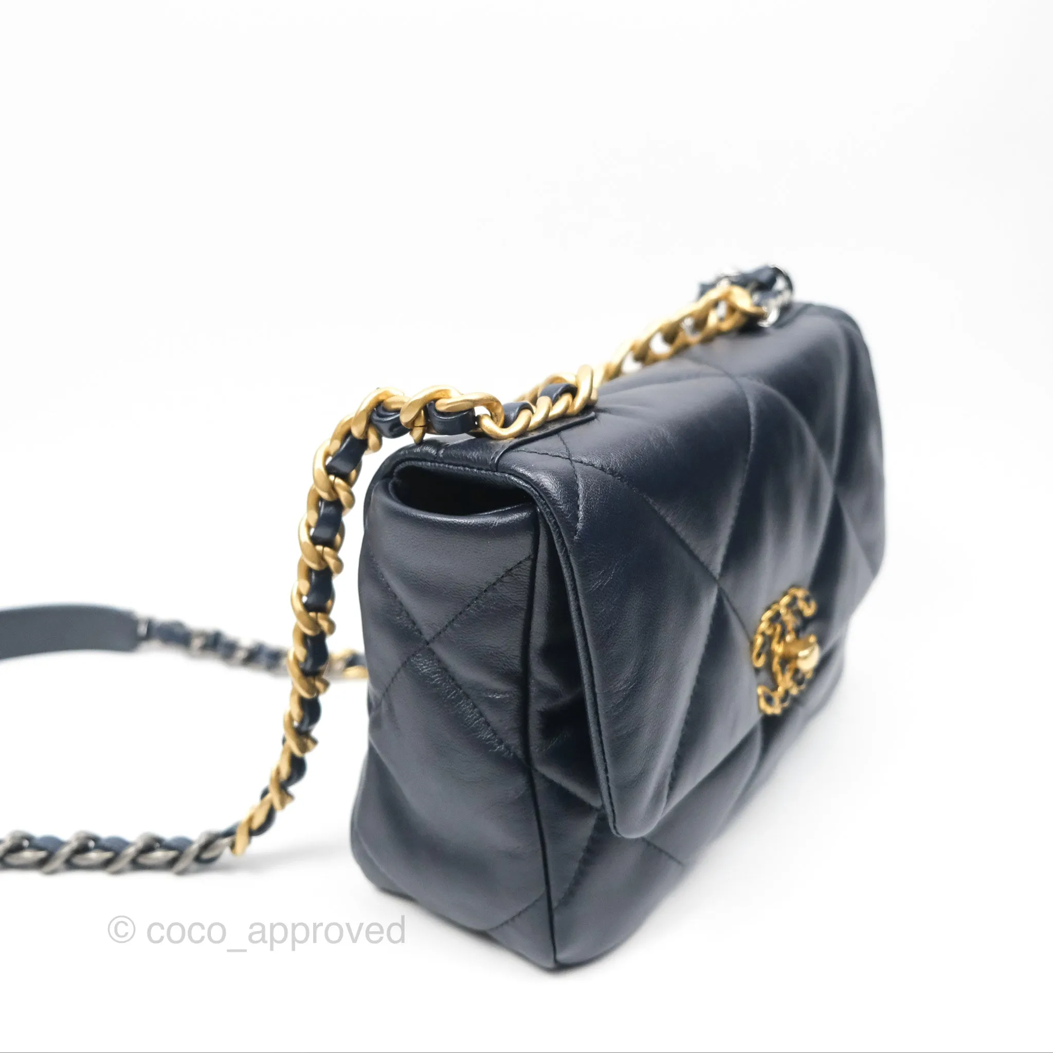 Chanel 19 Small Navy Mixed Hardware