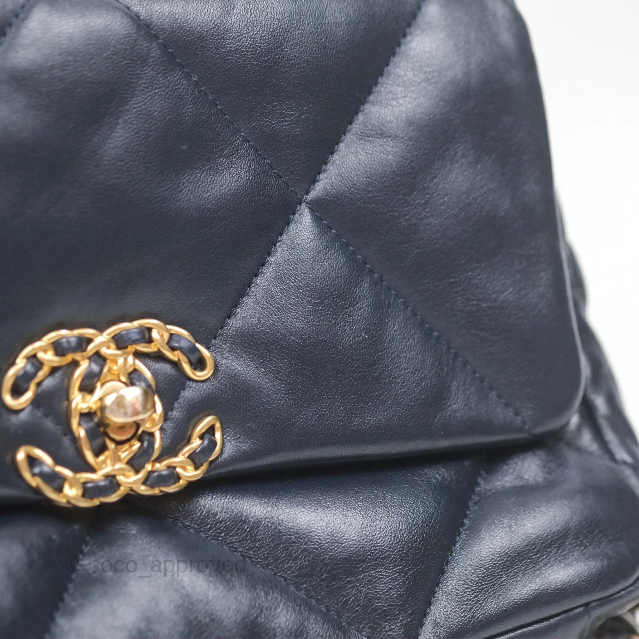 Chanel 19 Small Navy Mixed Hardware