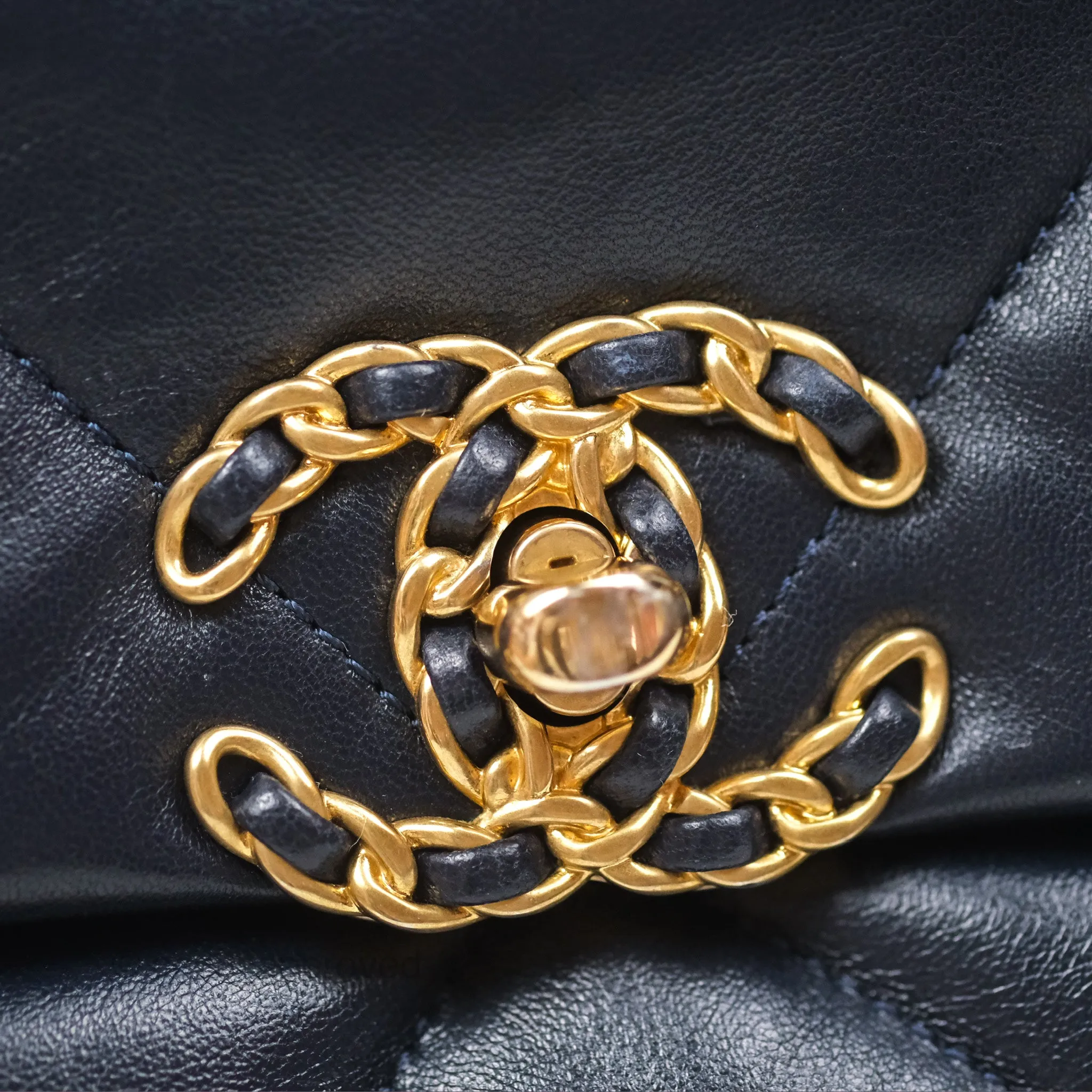 Chanel 19 Small Navy Mixed Hardware