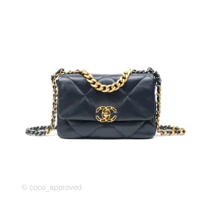 Chanel 19 Small Navy Mixed Hardware