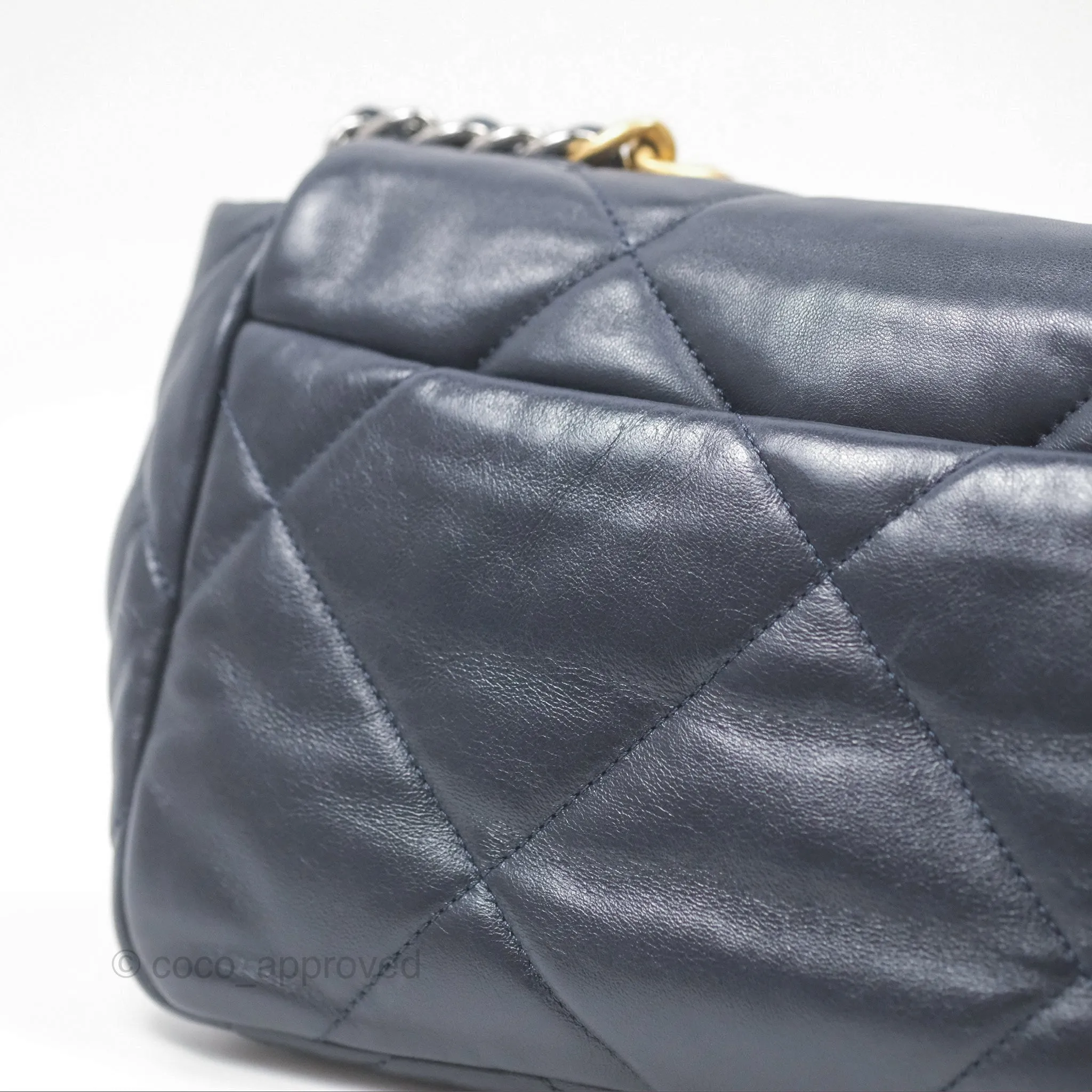 Chanel 19 Small Navy Mixed Hardware