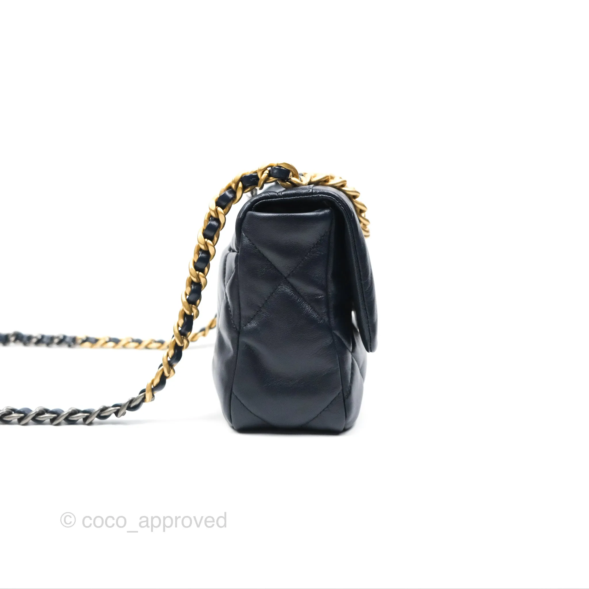 Chanel 19 Small Navy Mixed Hardware