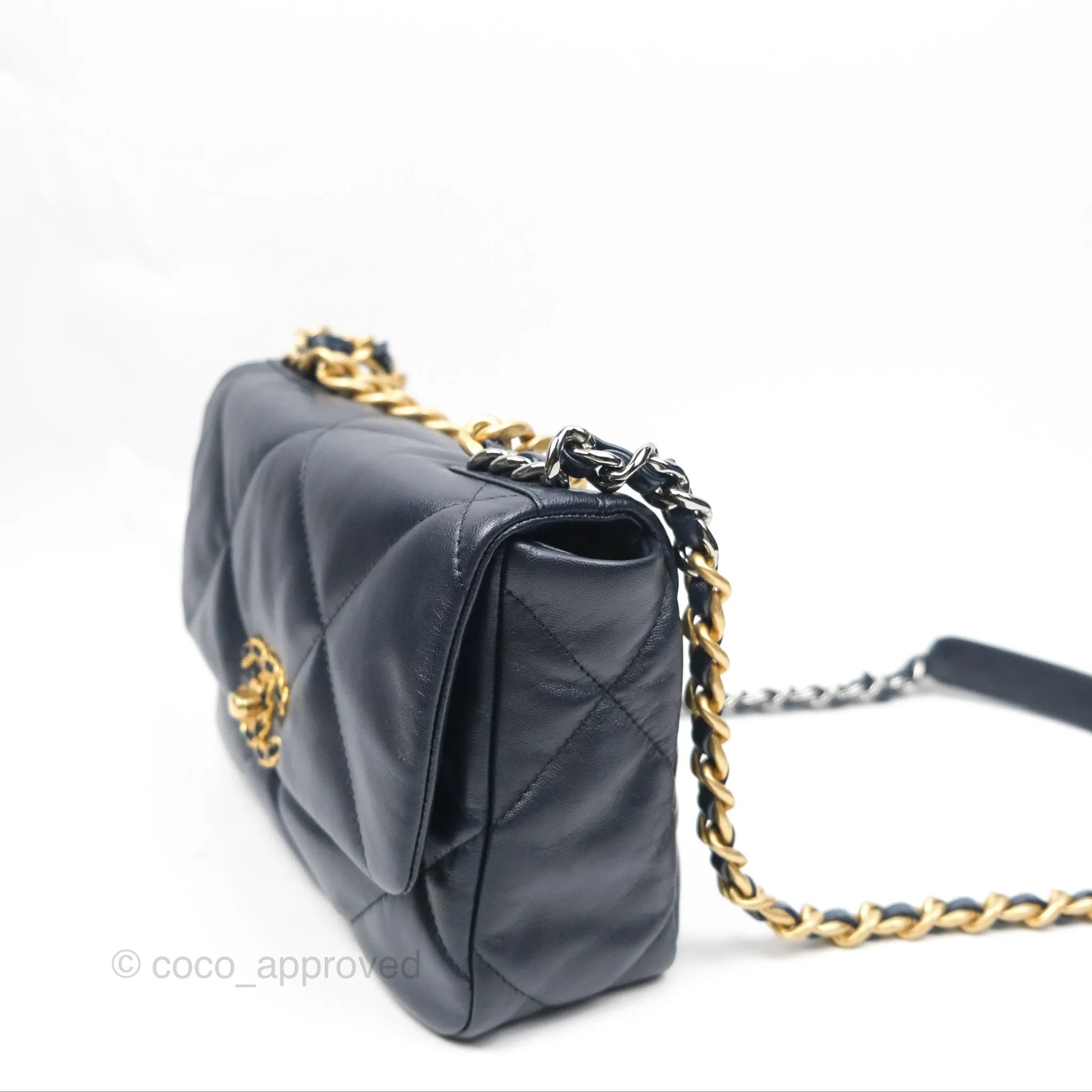 Chanel 19 Small Navy Mixed Hardware