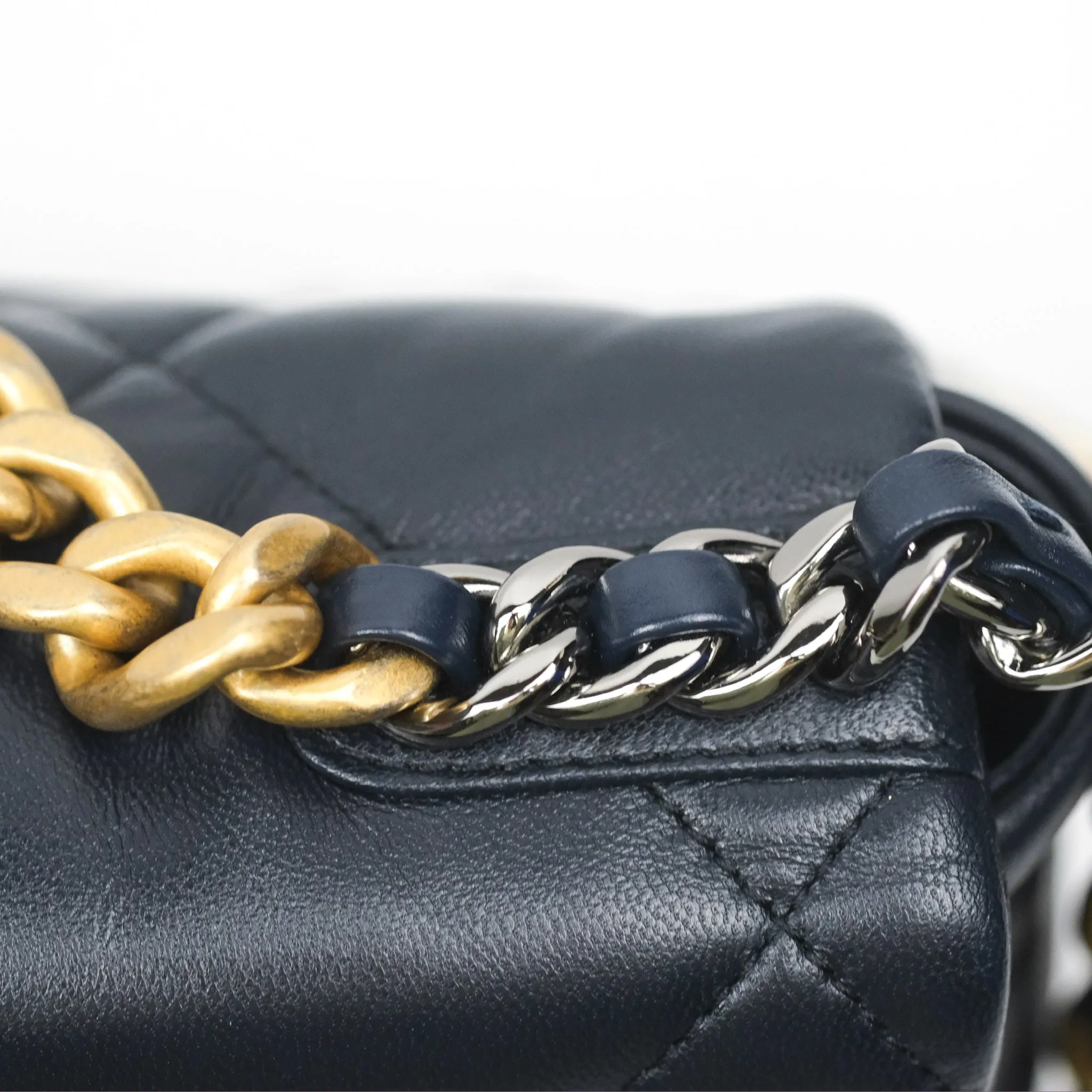 Chanel 19 Small Navy Mixed Hardware