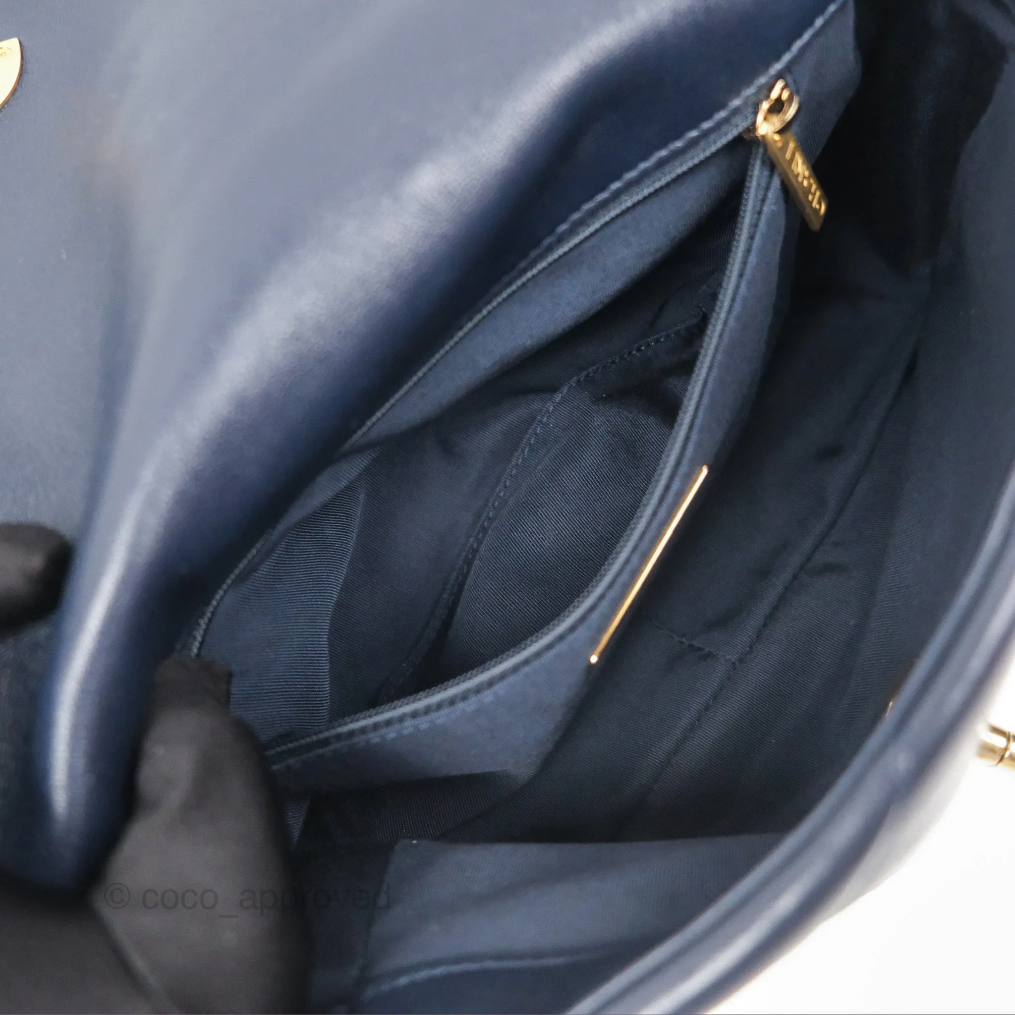 Chanel 19 Small Navy Mixed Hardware