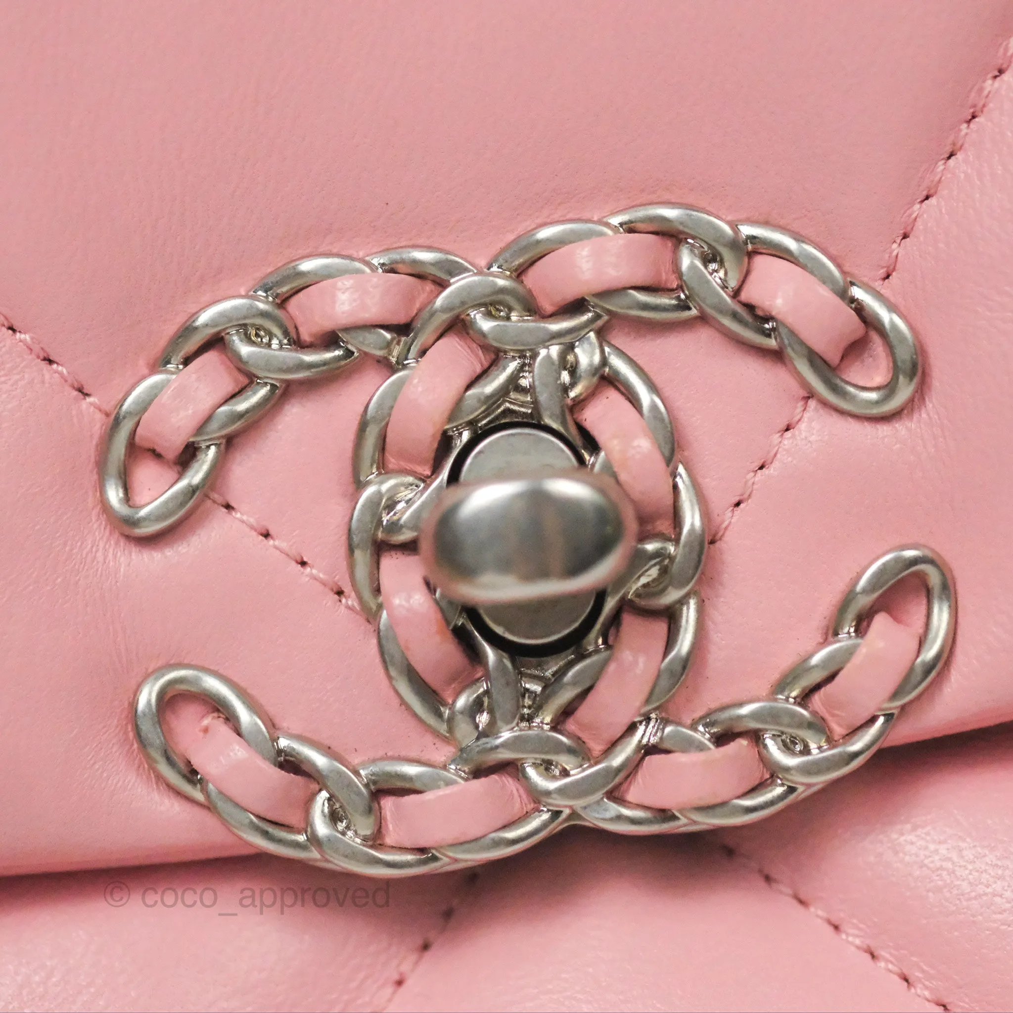 Chanel 19 Small Pink Lambskin Mixed Hardware