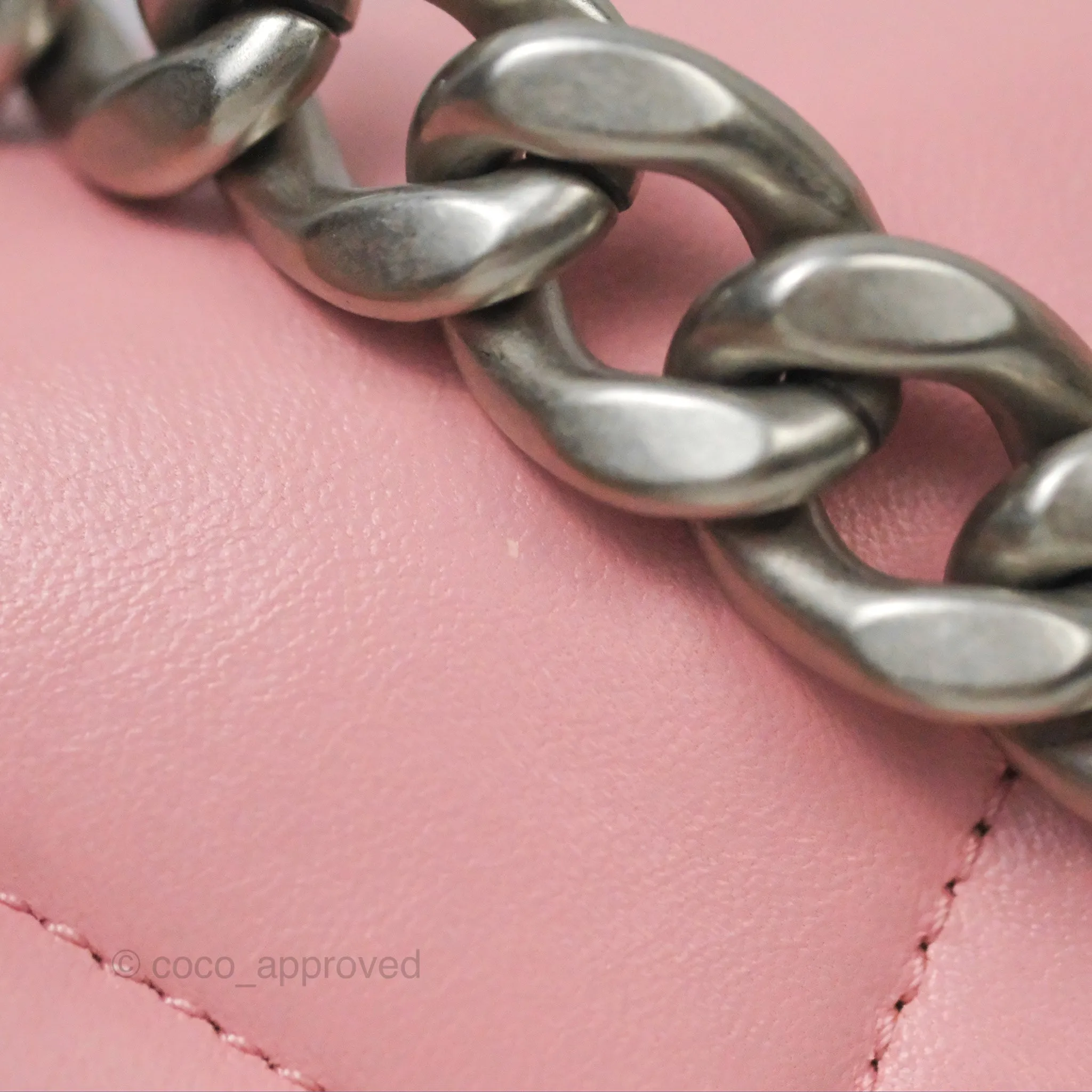 Chanel 19 Small Pink Lambskin Mixed Hardware