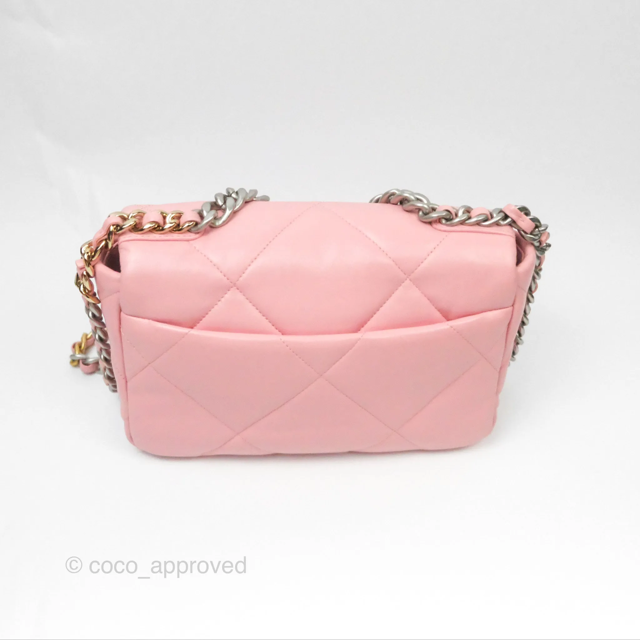 Chanel 19 Small Pink Lambskin Mixed Hardware