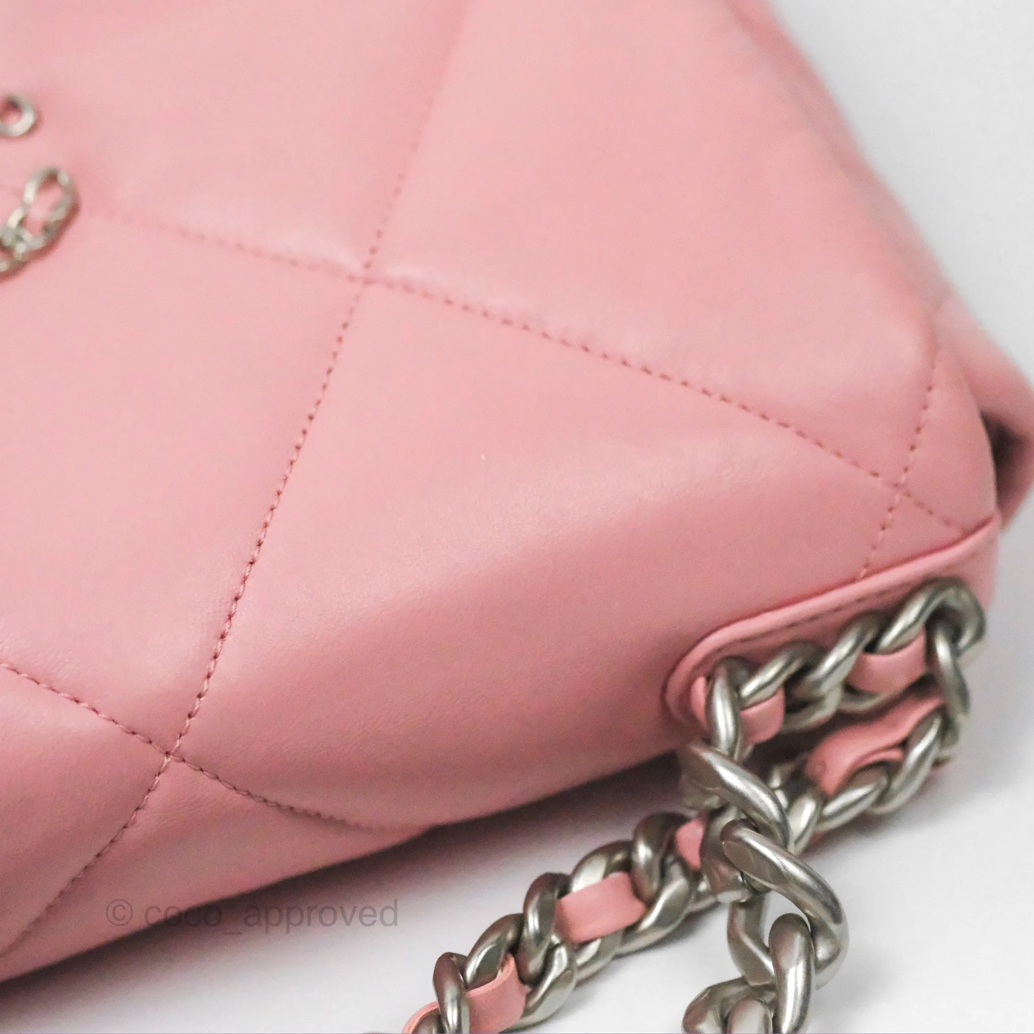 Chanel 19 Small Pink Lambskin Mixed Hardware
