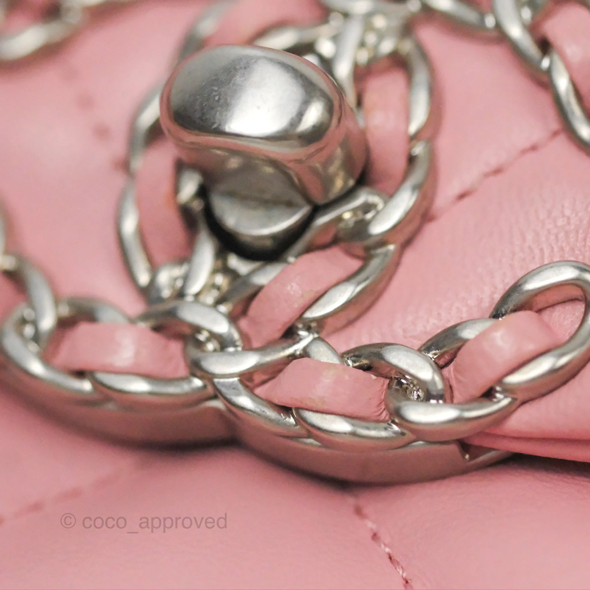 Chanel 19 Small Pink Lambskin Mixed Hardware