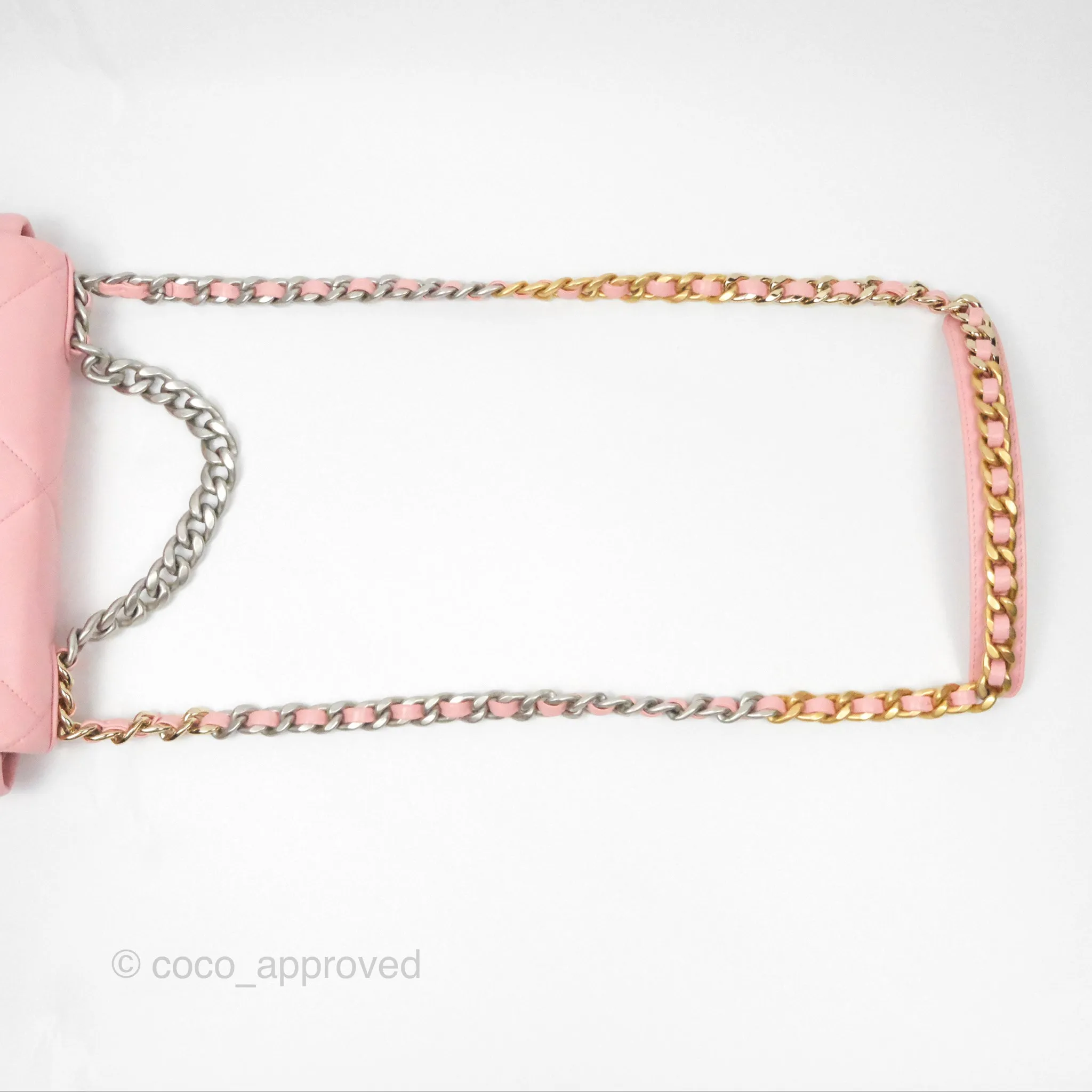 Chanel 19 Small Pink Lambskin Mixed Hardware