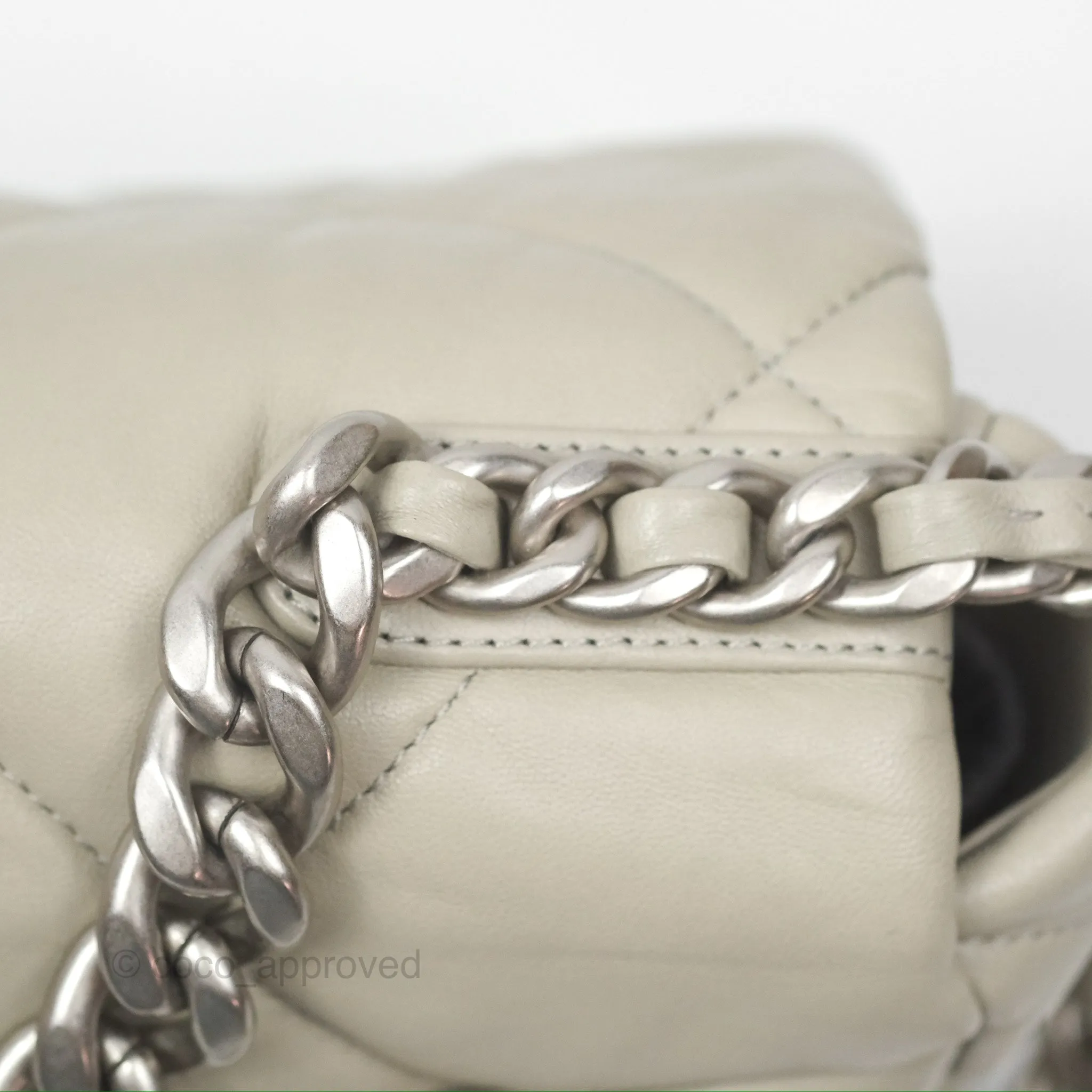 Chanel 19 Small Sage Green Mixed Hardware