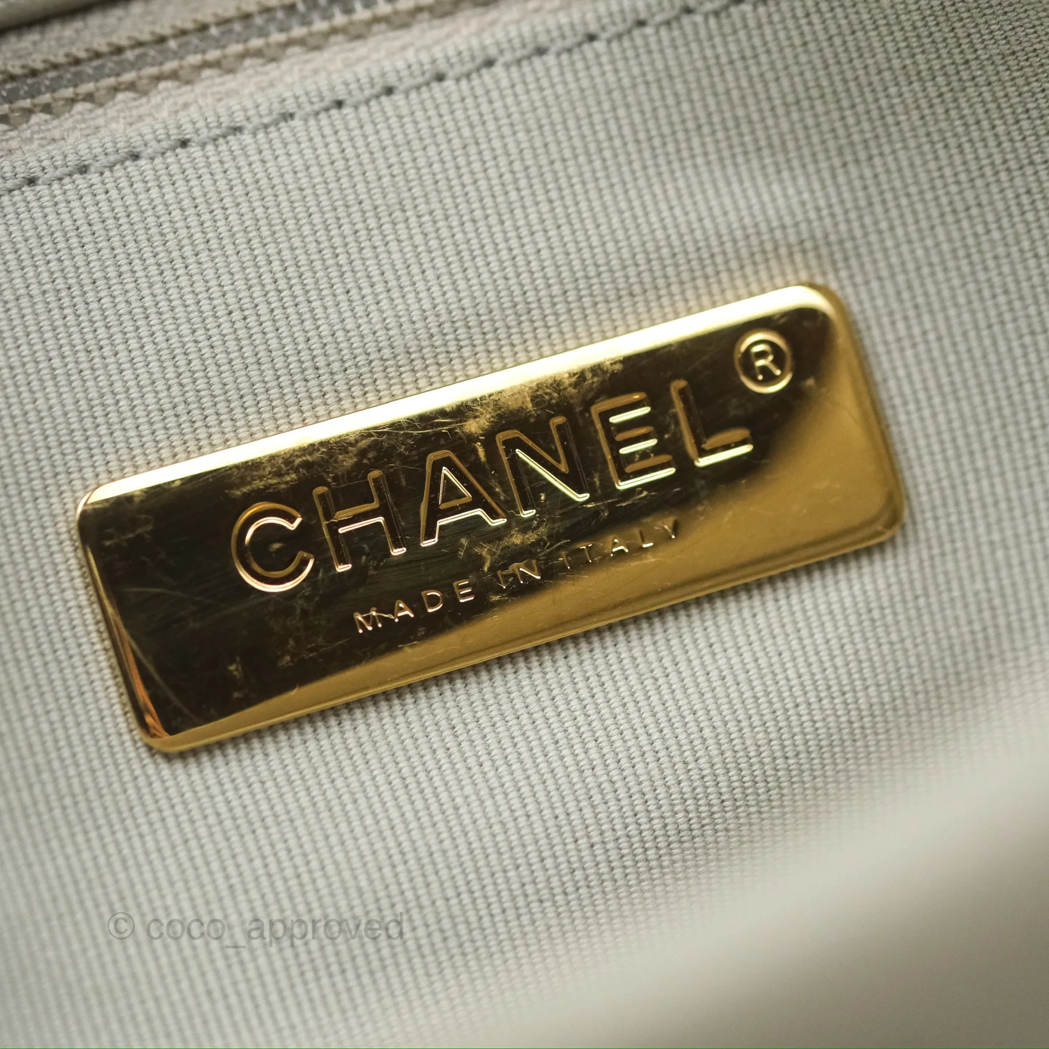 Chanel 19 Small Sage Green Mixed Hardware