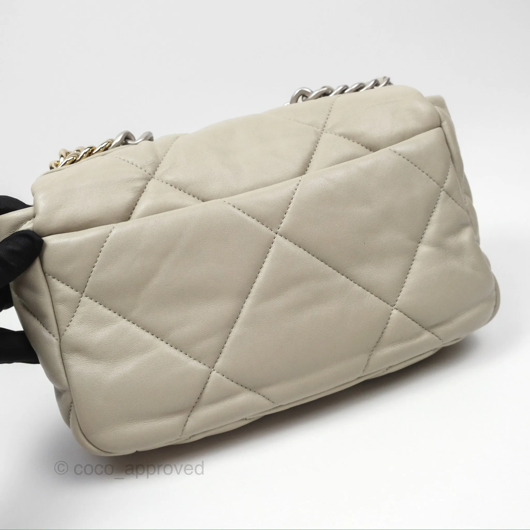 Chanel 19 Small Sage Green Mixed Hardware