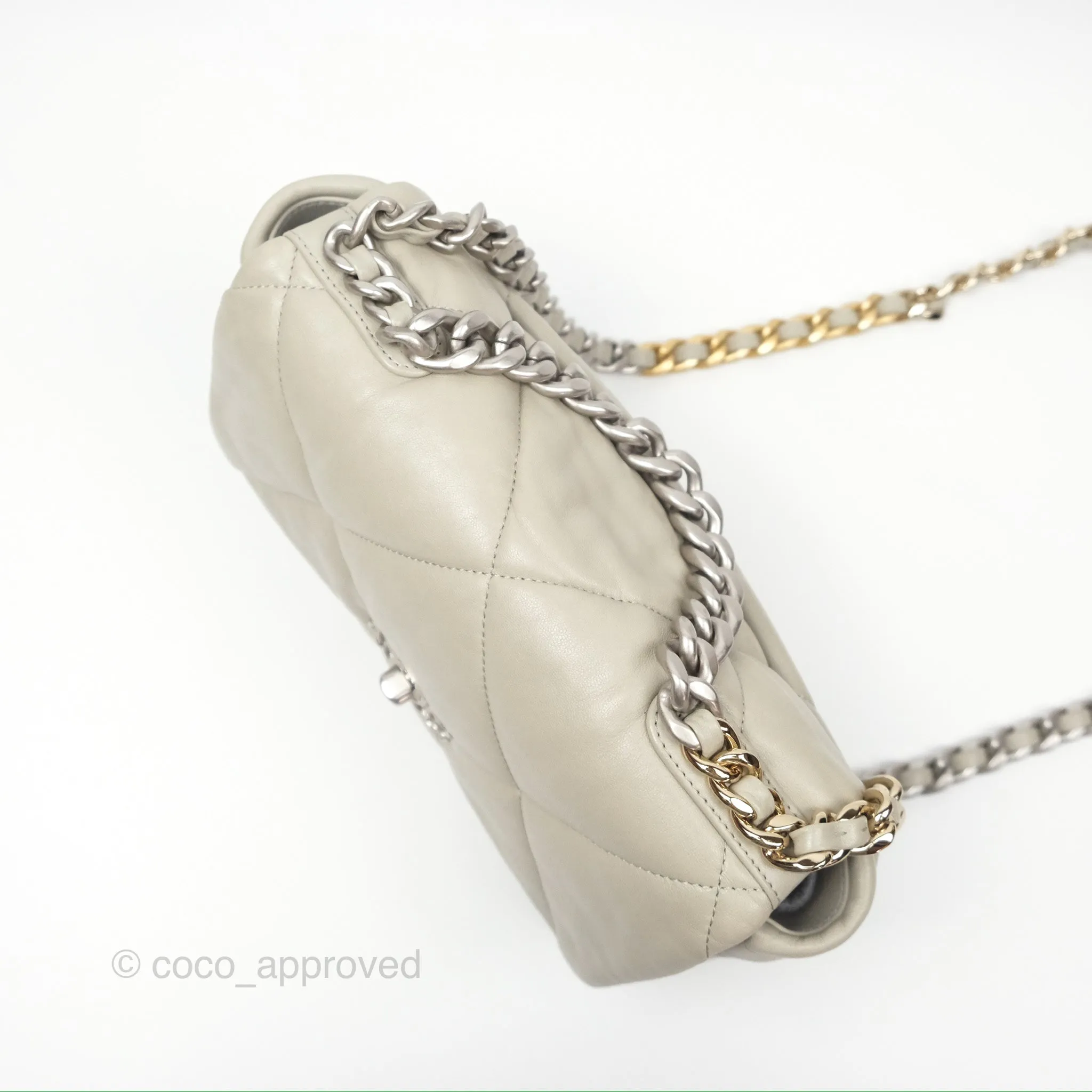 Chanel 19 Small Sage Green Mixed Hardware