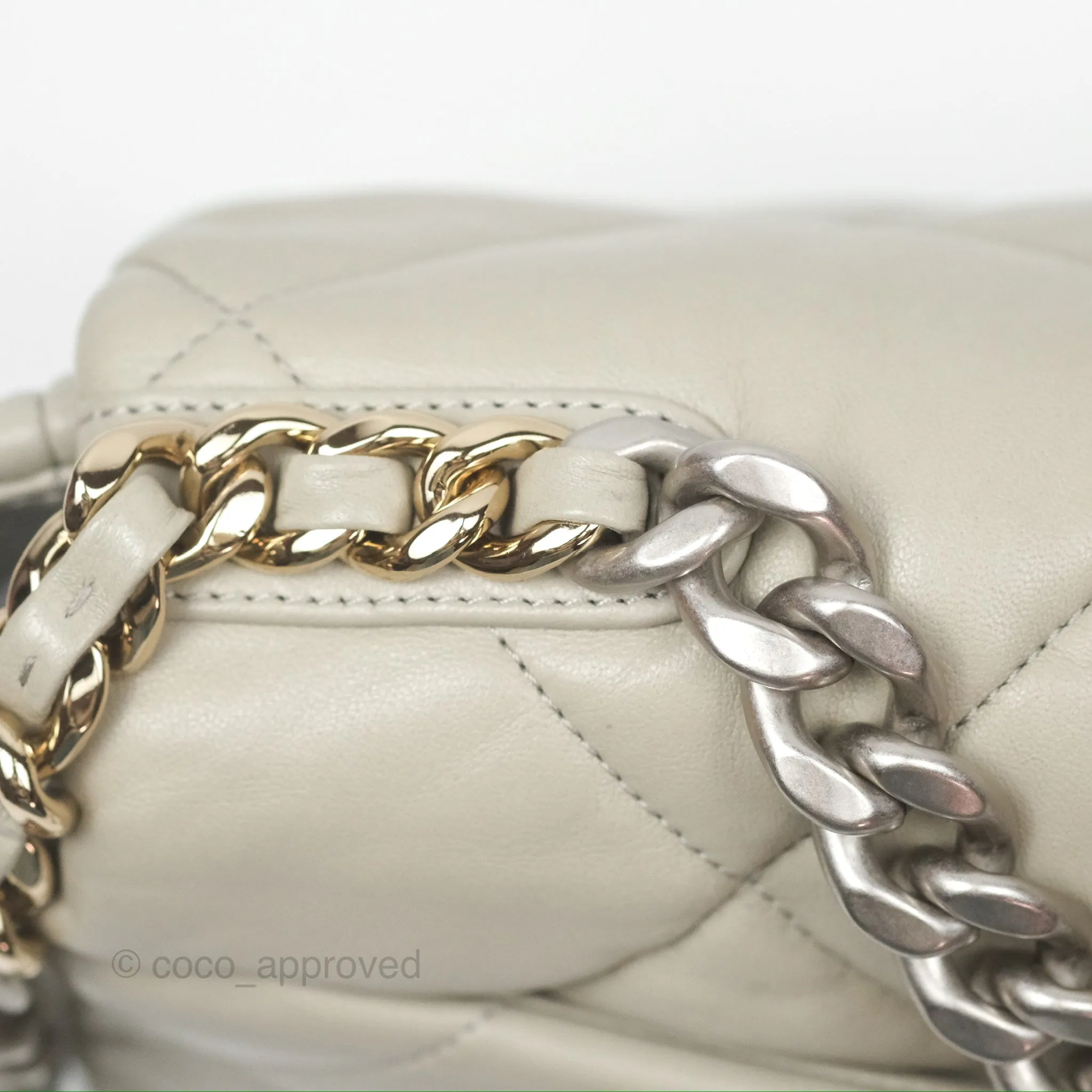 Chanel 19 Small Sage Green Mixed Hardware