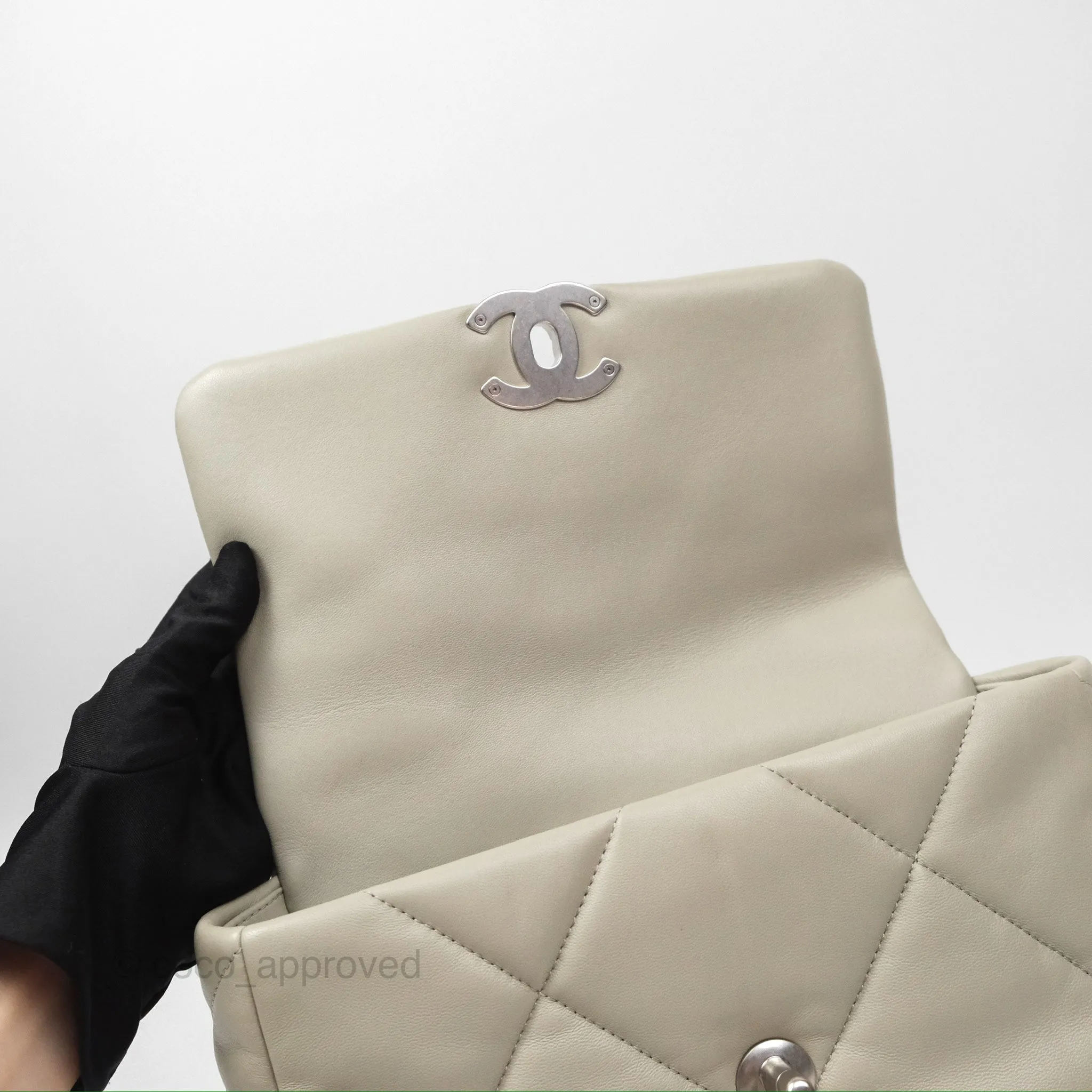 Chanel 19 Small Sage Green Mixed Hardware