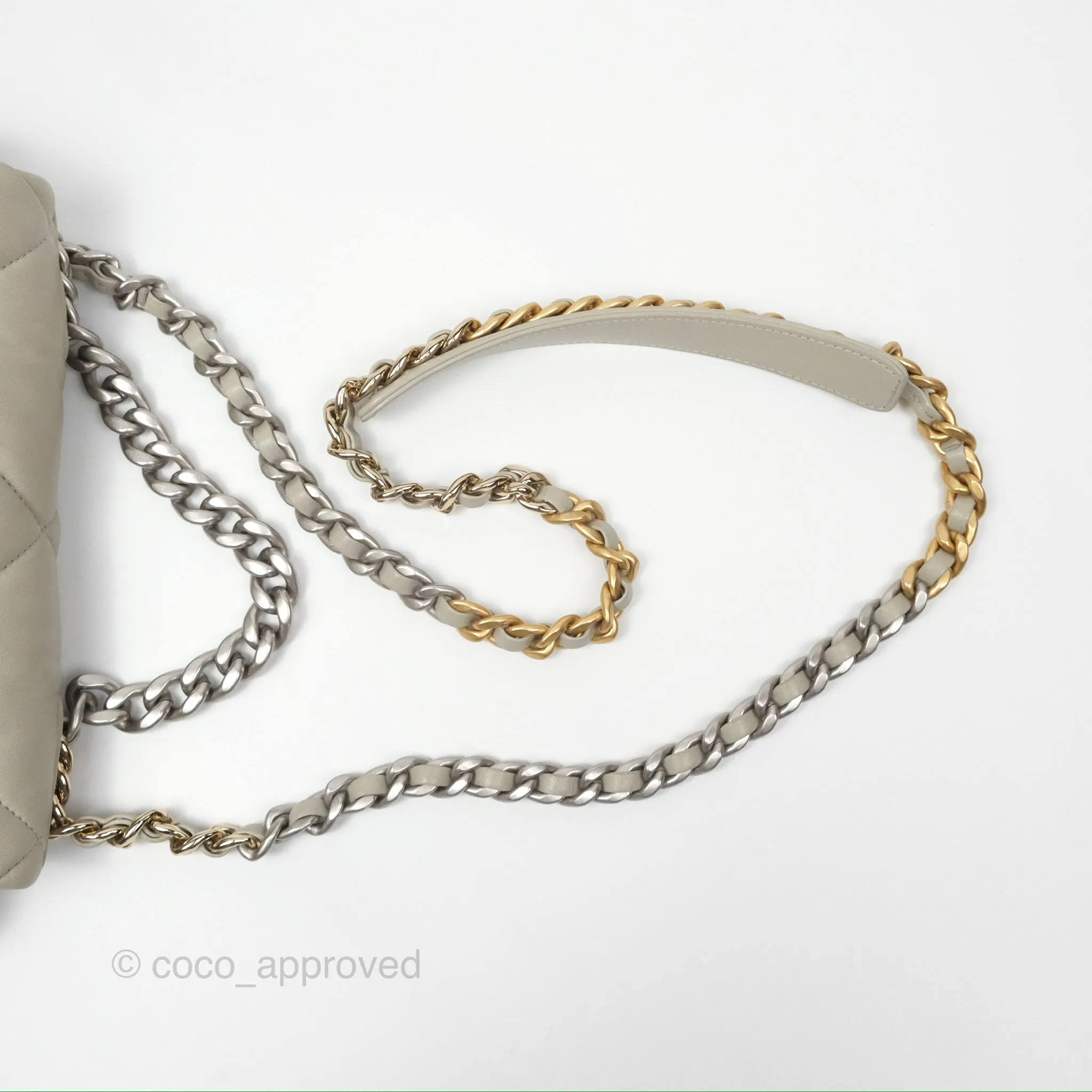 Chanel 19 Small Sage Green Mixed Hardware