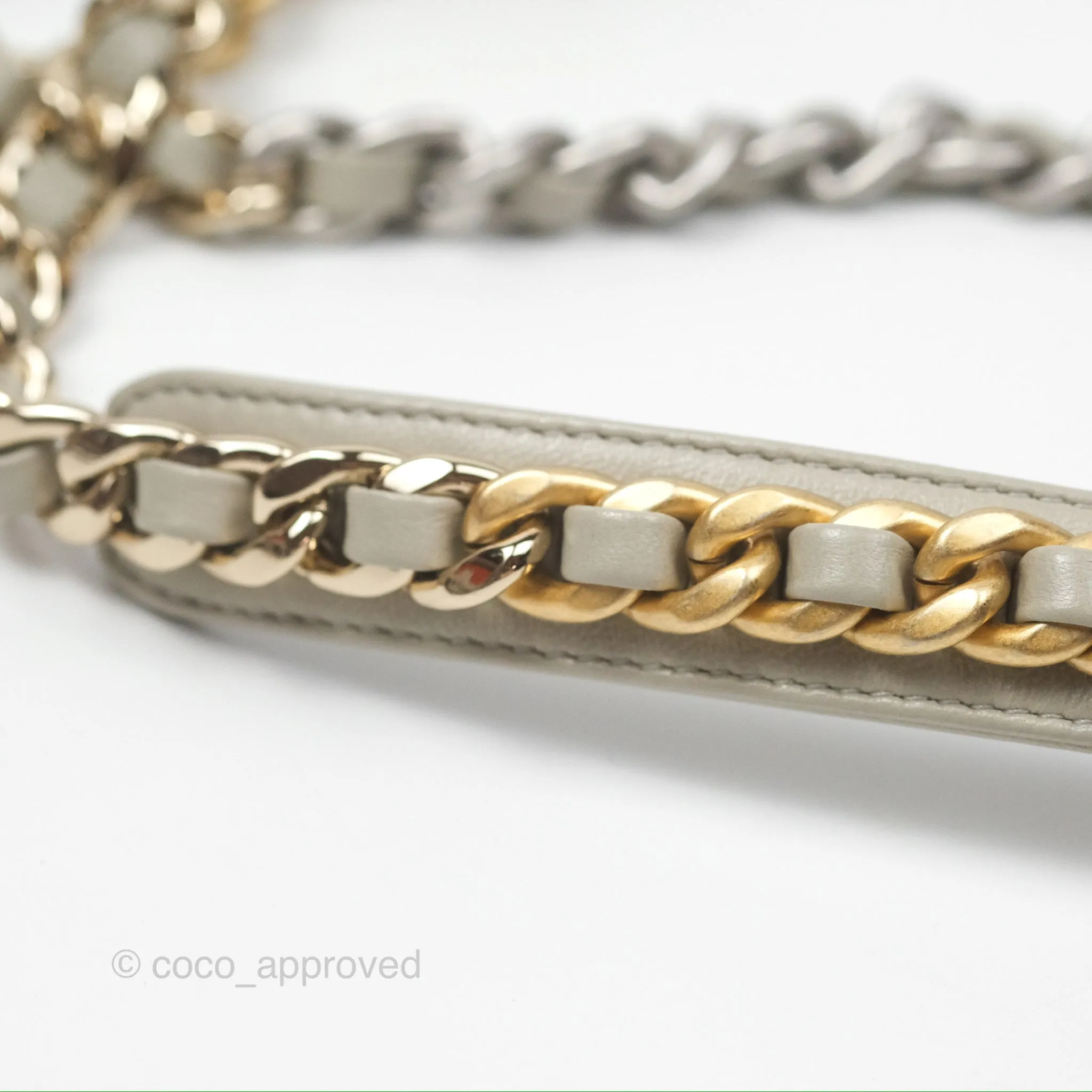 Chanel 19 Small Sage Green Mixed Hardware