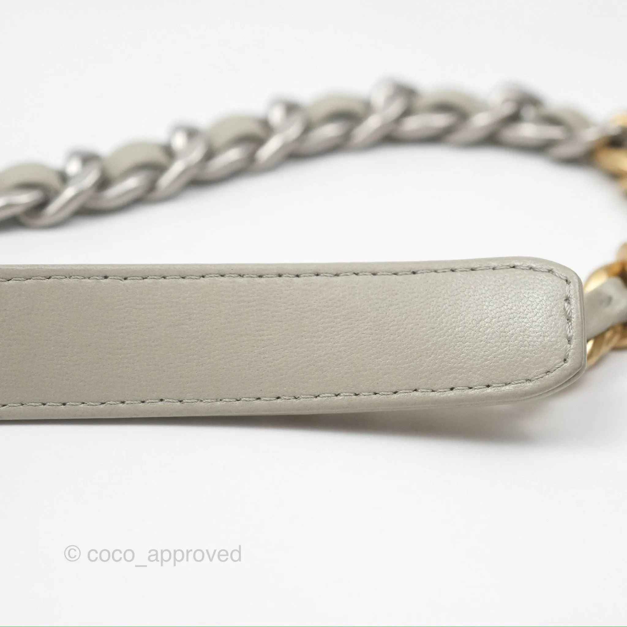 Chanel 19 Small Sage Green Mixed Hardware