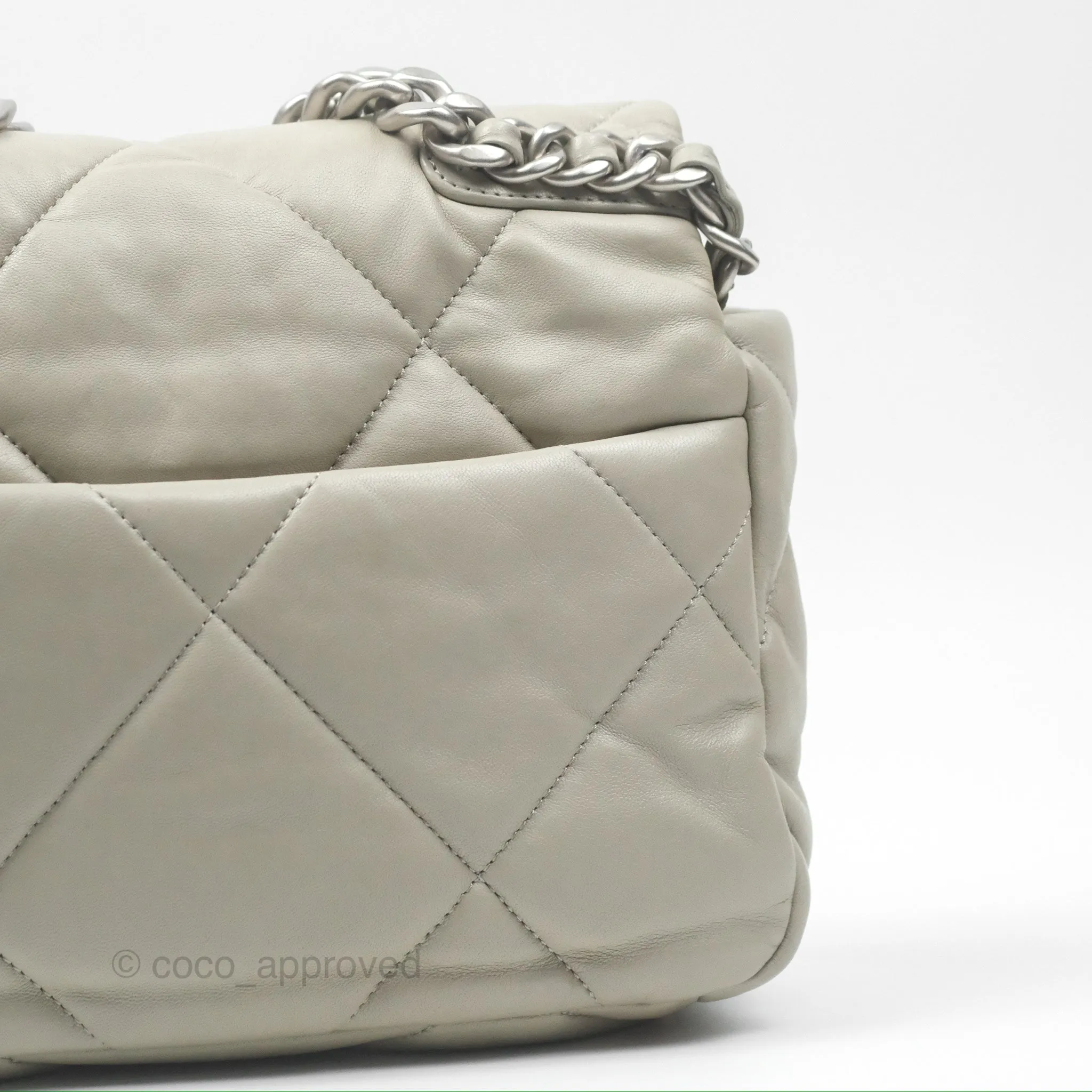 Chanel 19 Small Sage Green Mixed Hardware
