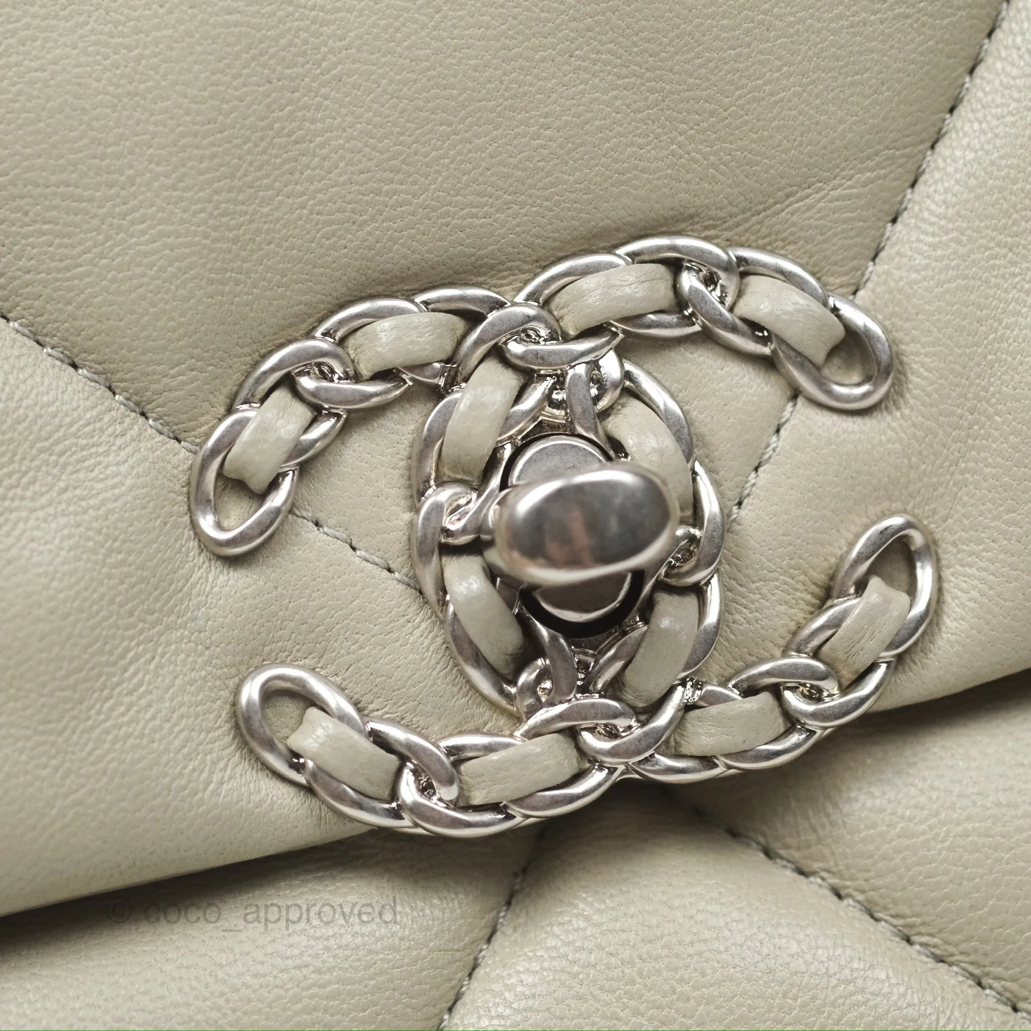 Chanel 19 Small Sage Green Mixed Hardware