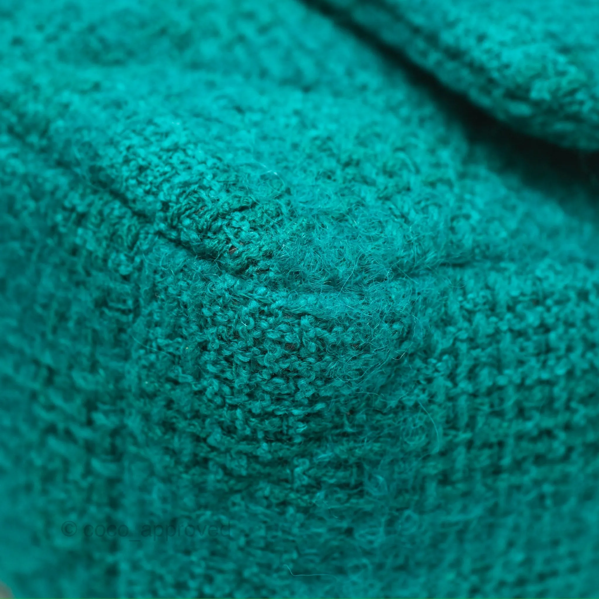 Chanel 19 Small Teal Green Tweed Mixed Hardware