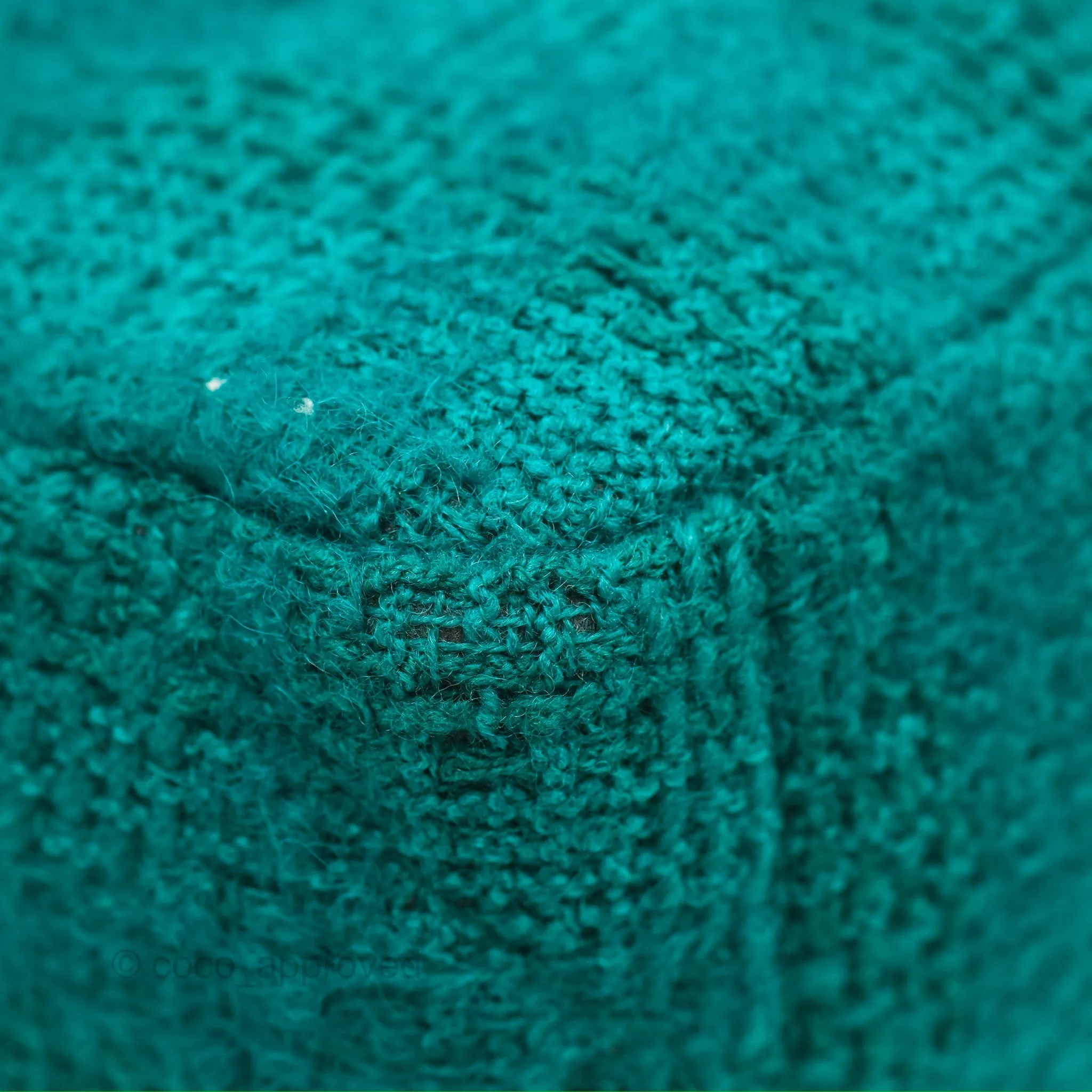 Chanel 19 Small Teal Green Tweed Mixed Hardware