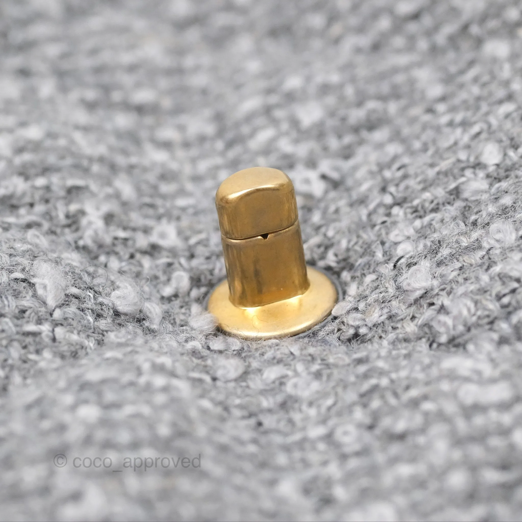 Chanel 19 Small Tweed Grey Mixed Hardware
