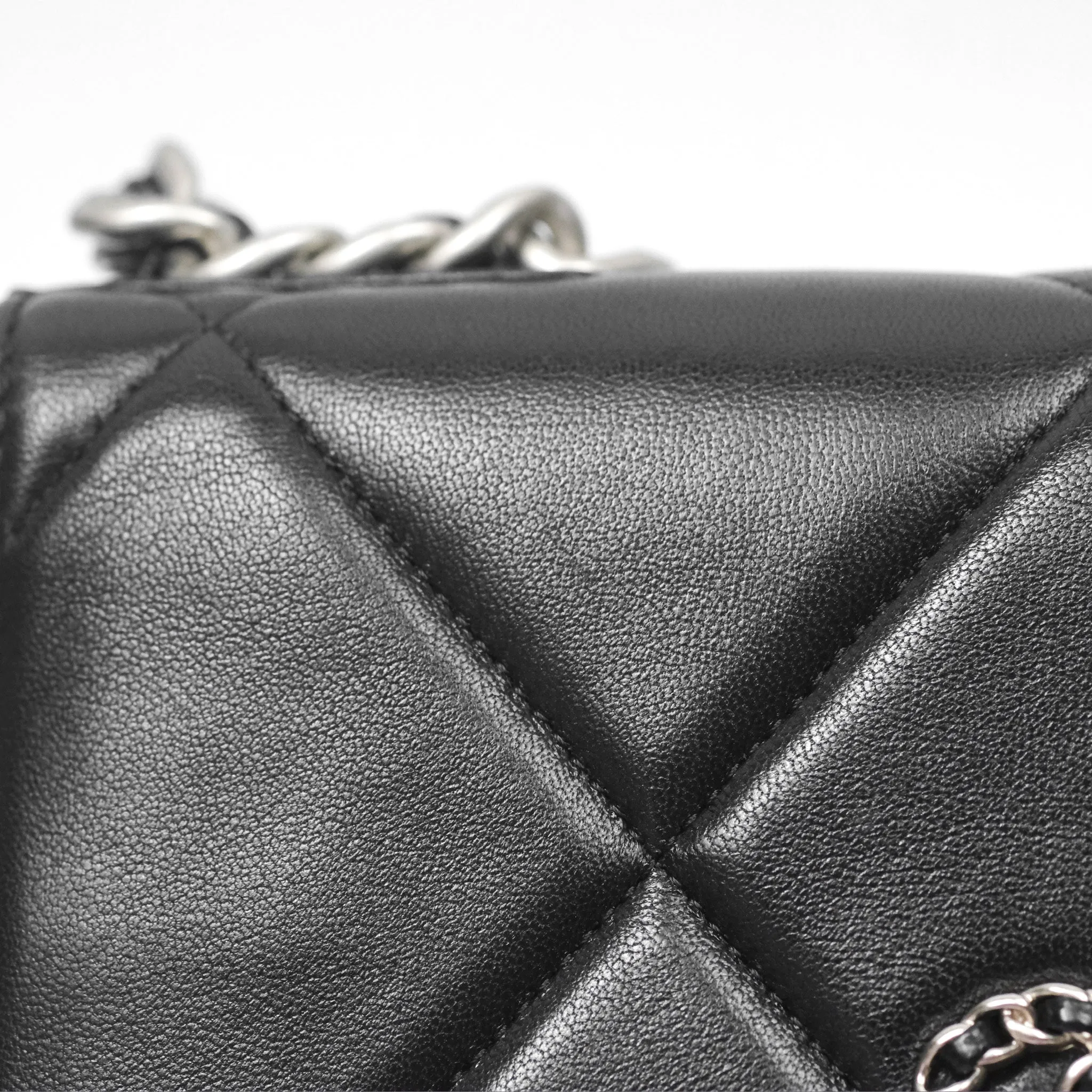 Chanel 19 Wallet on Chain WOC Black Mixed Hardware