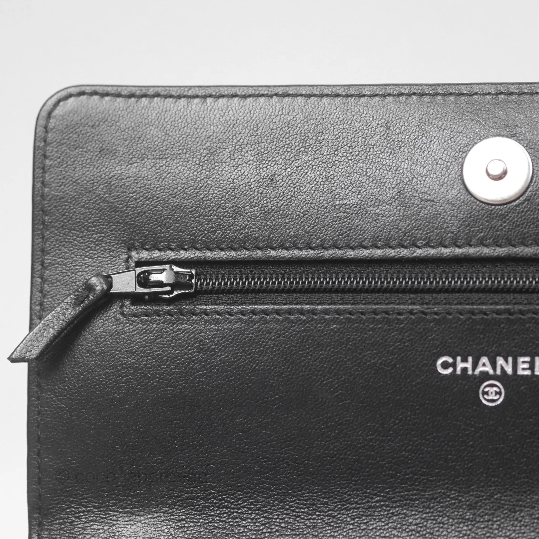 Chanel 19 Wallet on Chain WOC Black Mixed Hardware